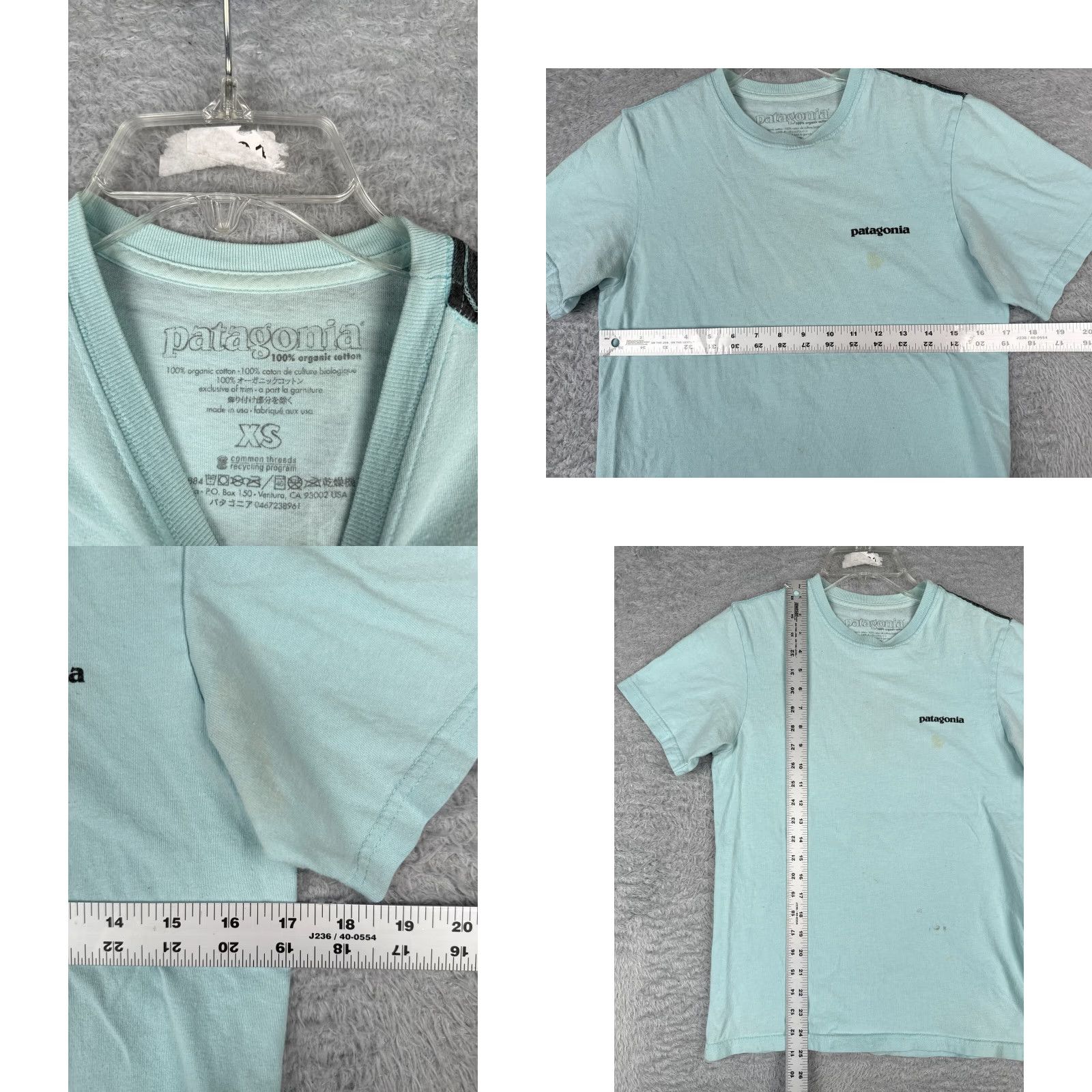 Patagonia Patagonia Shirt Mens XS Blue Climber Short Sleeve Crew Neck Cotton Logo Size US XS / EU 42 / 0 - 8 Thumbnail