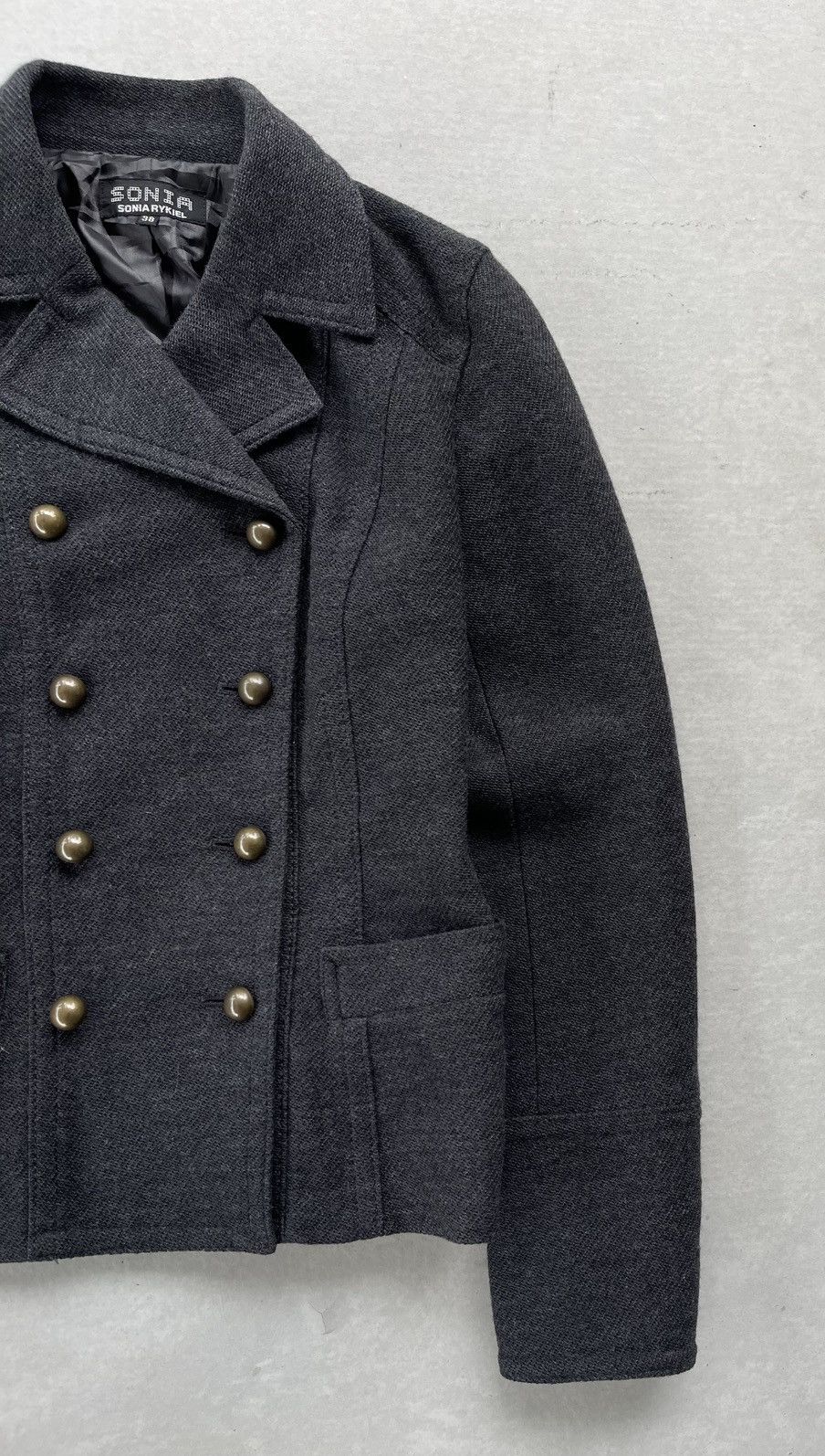 Sonia Rykiel SONIA RYKIEL WOMEN'S WOOL DOUBLE BREASTED COAT/JACKET Size S / US 4 / IT 40 - 4 Thumbnail