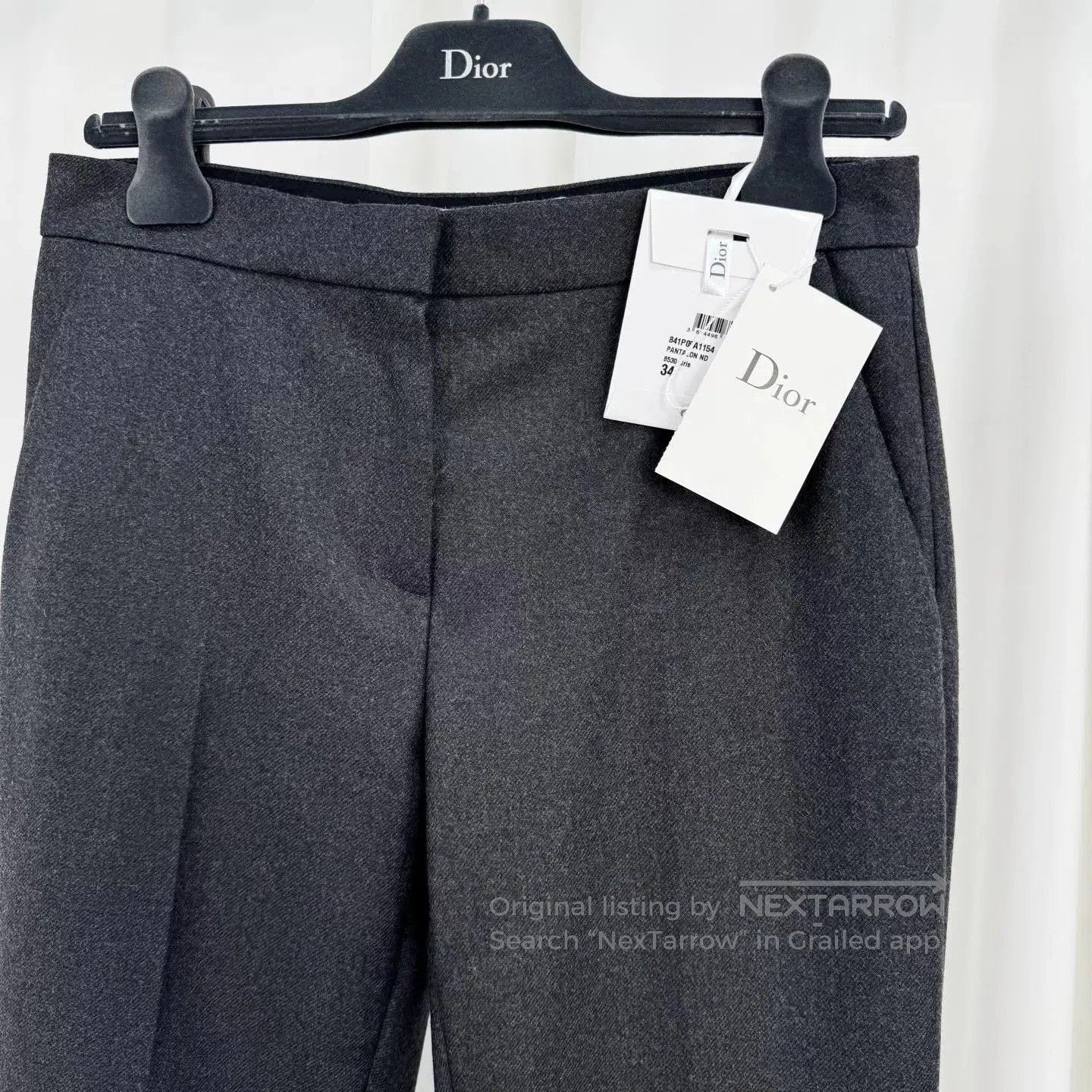 Dior Dior Gray Wool Suit Trousers for Men. Size US 34 / EU 50 - 3 Thumbnail