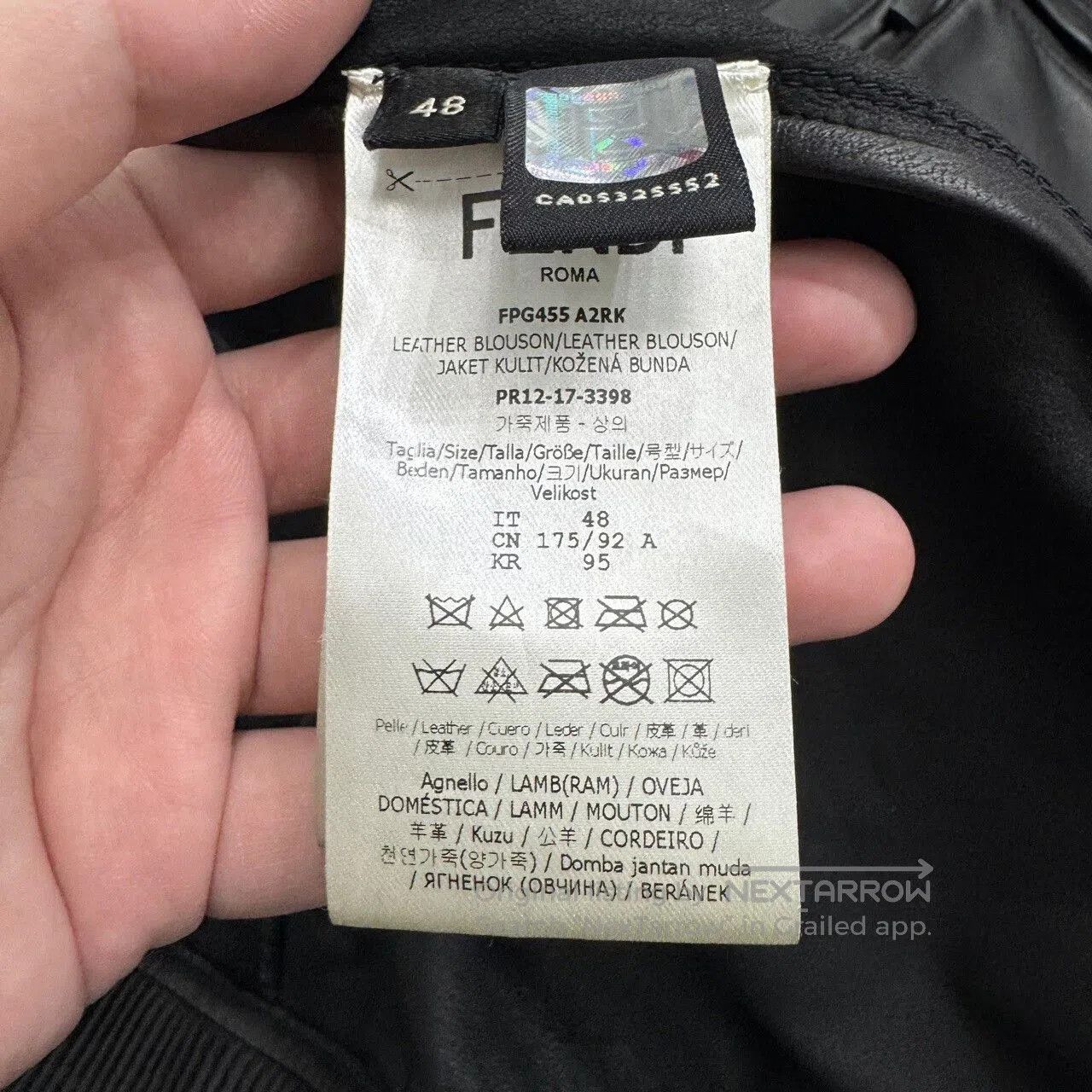 Fendi Fendi Logo Patch Leather Jacket. Size US L / EU 52-54 / 3 - 4 Thumbnail