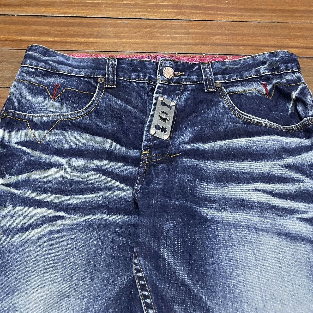 If Six Was Nine Very Rare Design Vintage Japanese Brand 2426 Jeans 2000s Size US 34 / EU 50 - 3 Thumbnail