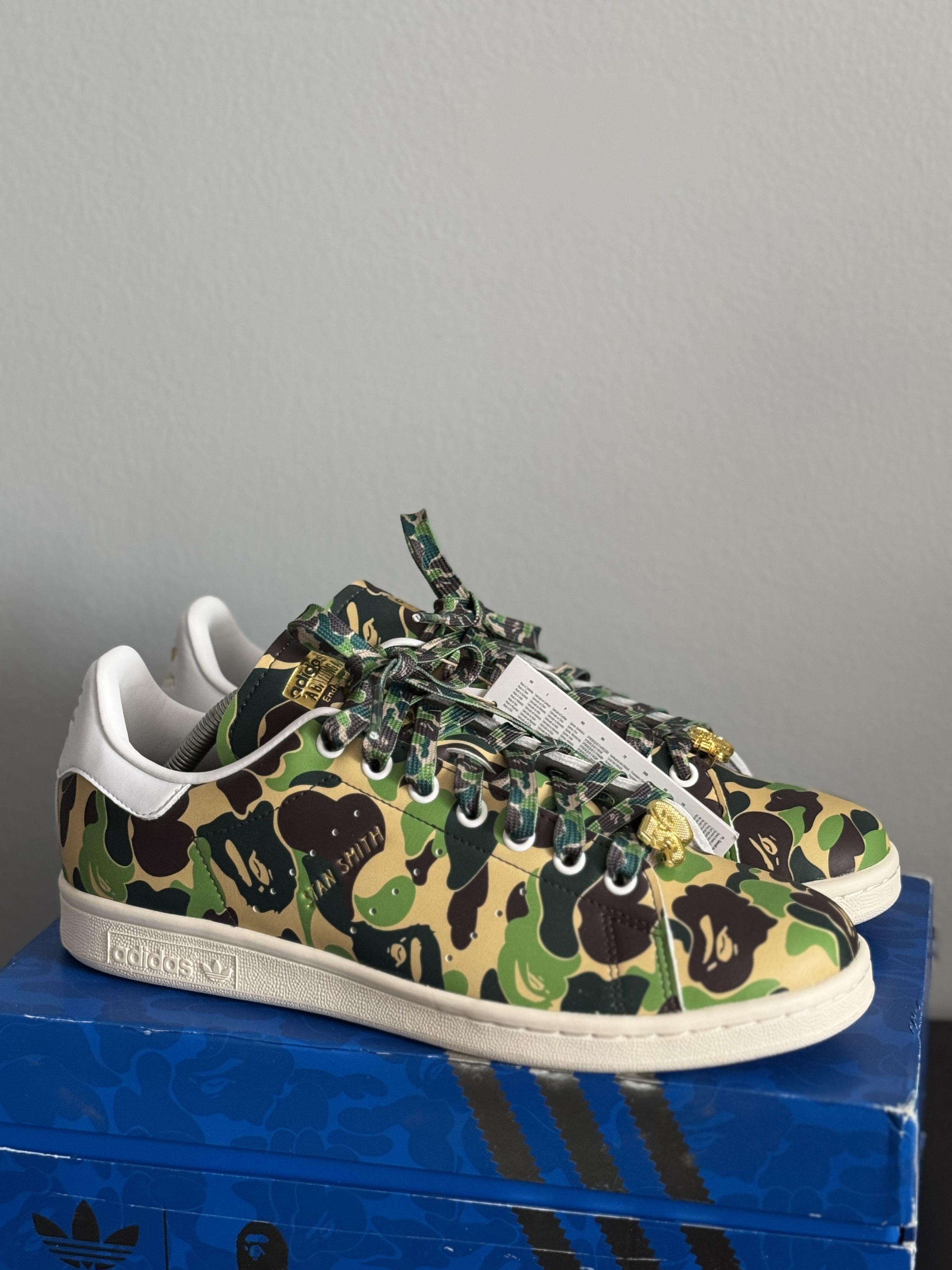Adidas × Bape A Bathing Ape x Adidas Originals Stan Smith Camo IG8949 bape Size US 9 / EU 42 - 3 Thumbnail