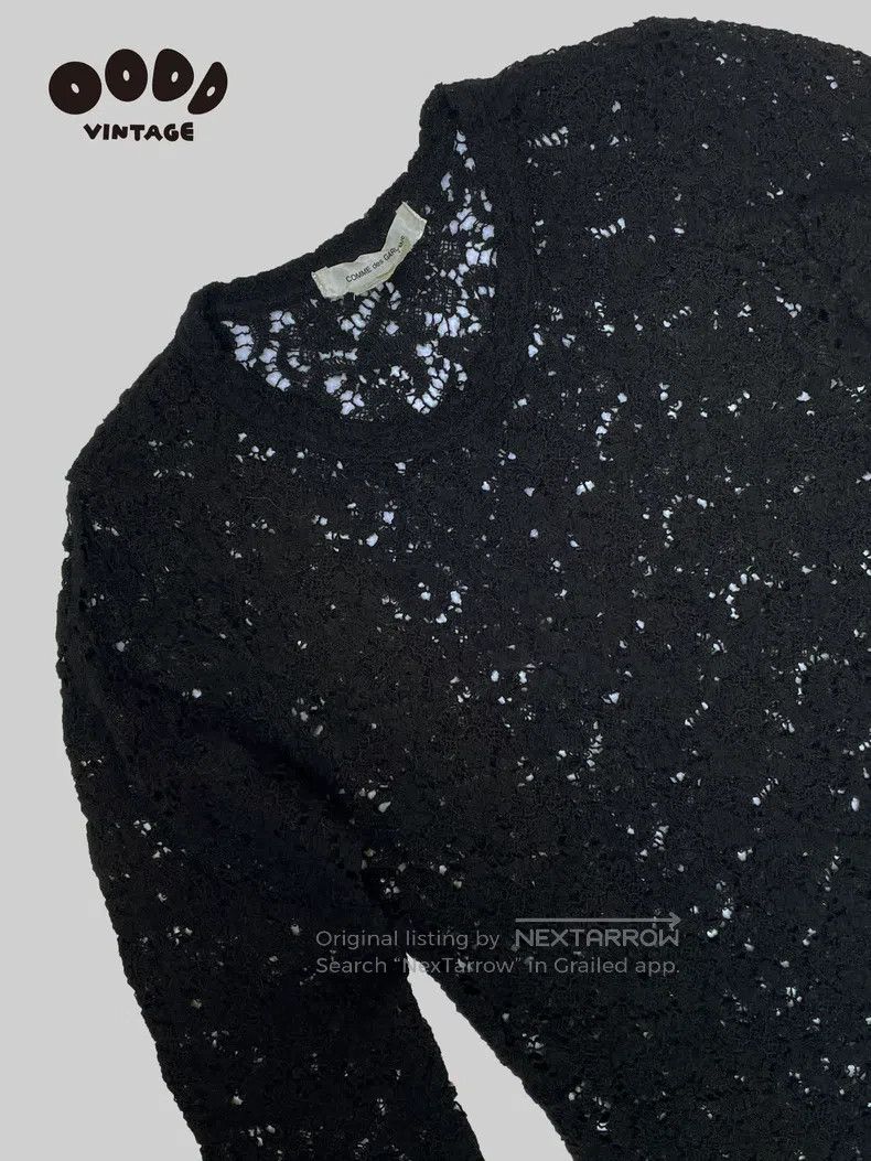 Comme des Garcons Comme Des Garcons Lace Cutout Knit Top Size S / US 4 / IT 40 - 4 Thumbnail