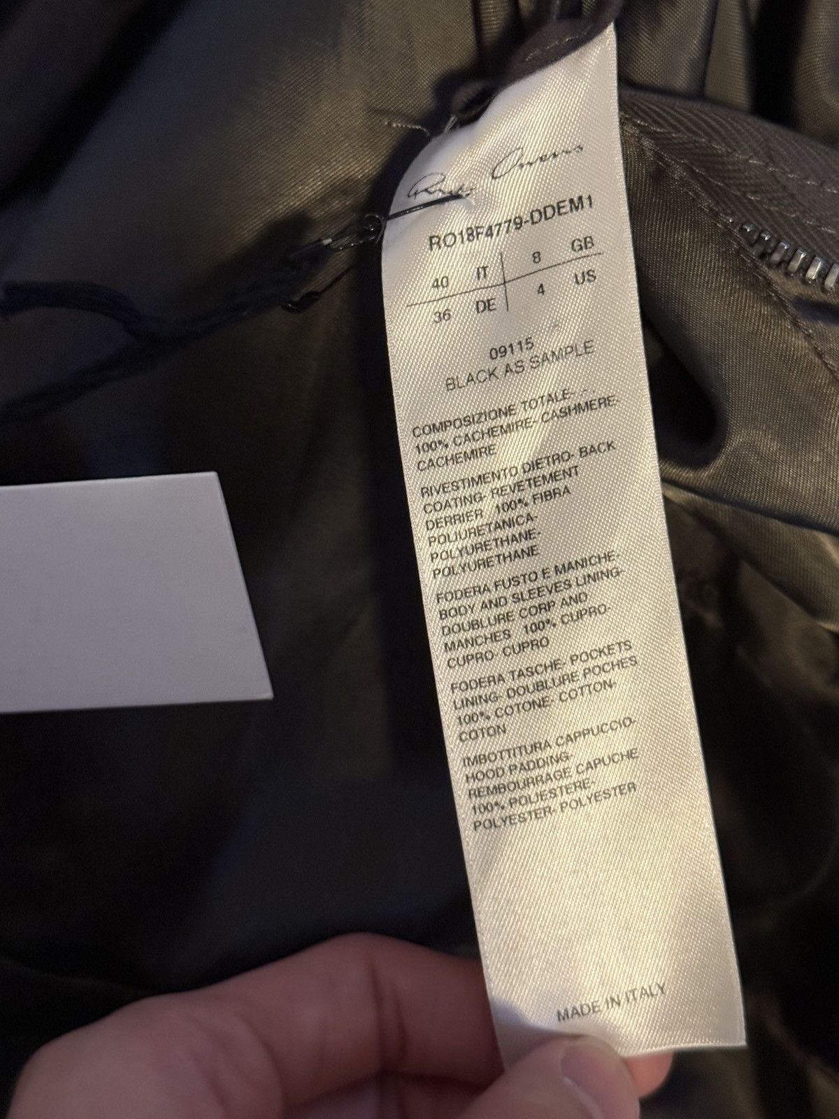 Rick Owens Rick owens AW16 short secret parka new with tags Size US M / EU 48-50 / 2 - 7 Thumbnail