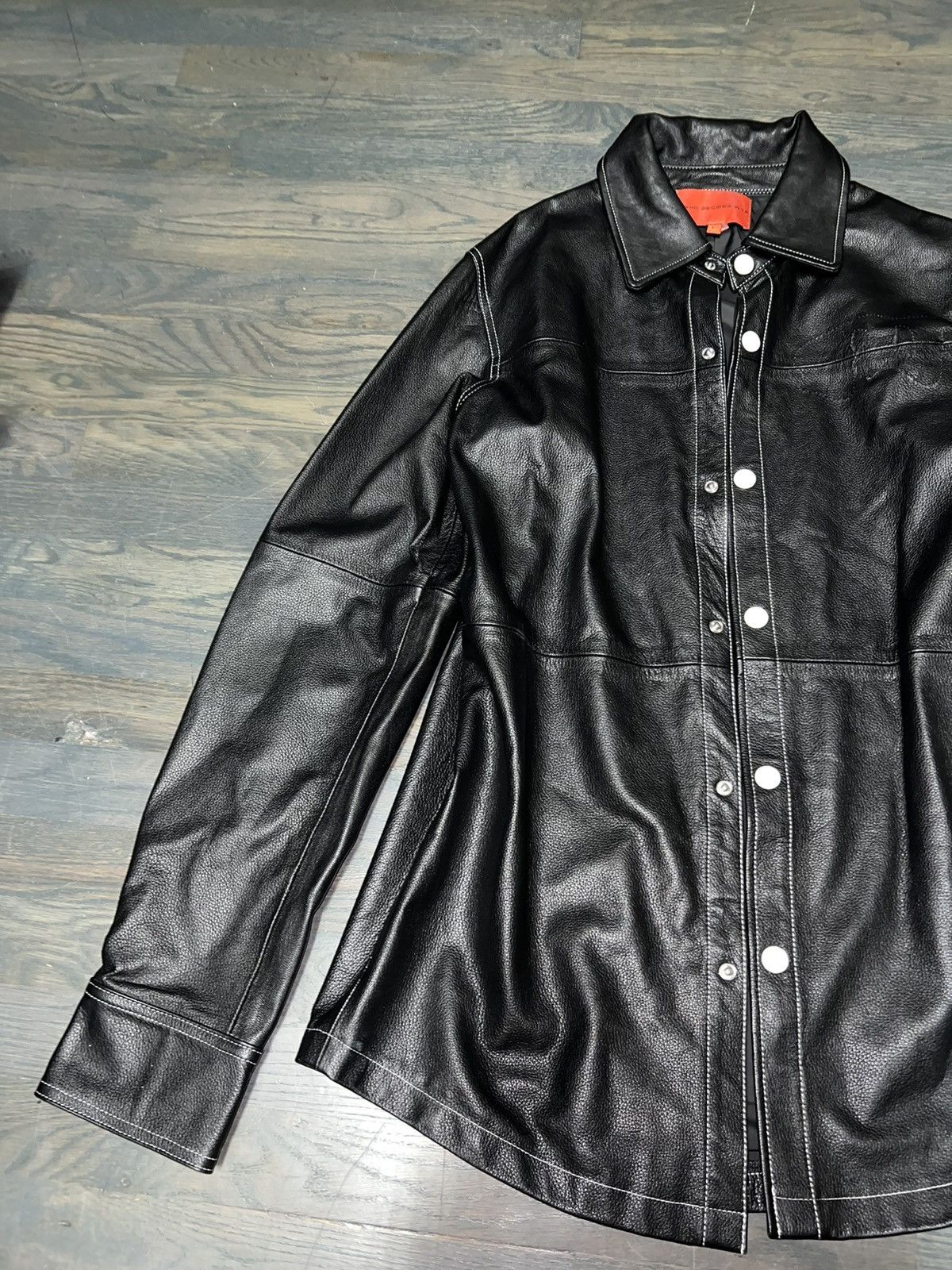 Who Decides War WDW LEATHER BUTTON UP SHIRT Size US L / EU 52-54 / 3 - 5 Thumbnail
