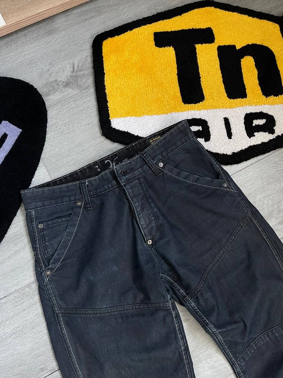 G-Star × Streetwear × Vintage G-Star Raw Men's Tapered Embro 96 Denim Y2K Jeans Size US 30 / EU 46 - 10 Thumbnail