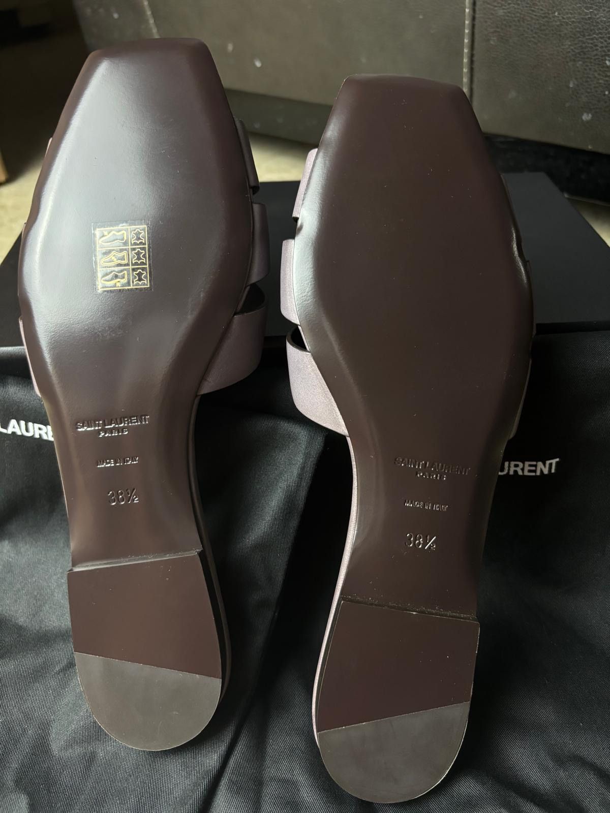 Saint Laurent Paris Saint Laurent Women's Iris Woven Flat Sandals Size 38.5 Size US 8.5 / IT 38.5 - 5 Thumbnail
