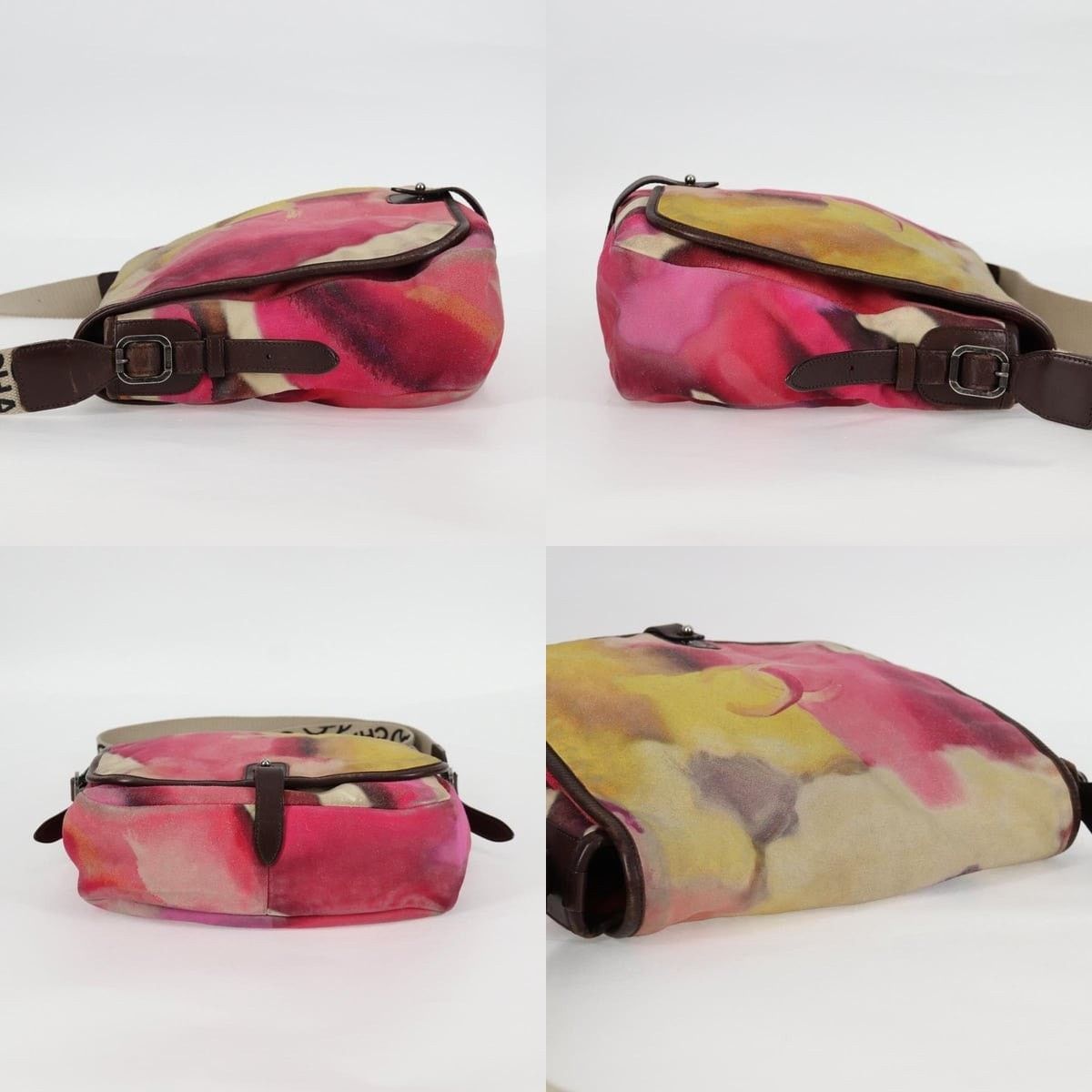 Chanel Chanel Embroidery Shoulder Bag Suede Pink CC Size ONE SIZE - 3 Thumbnail