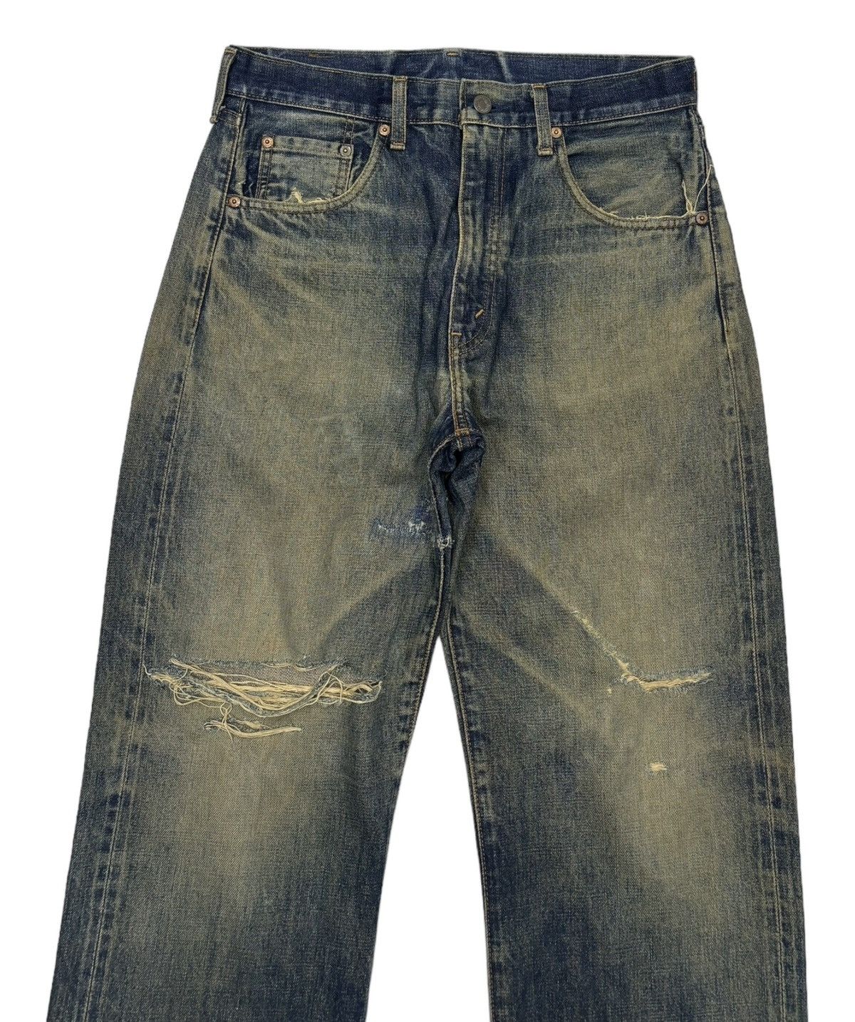 Levi's × Undercover Vintage Levis 502 Big E Selvedge Redline Distressed Denim Size US 31 - 7 Thumbnail