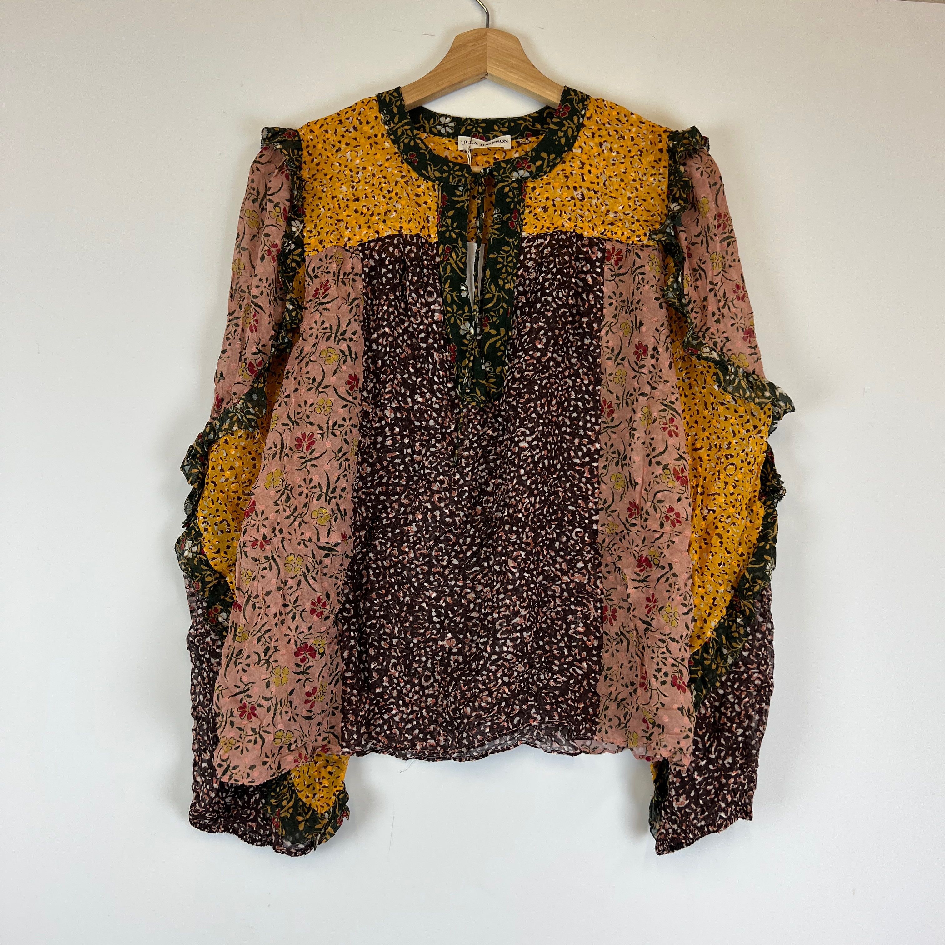 Ulla Johnson NEW Ulla Johnson Norma Silk Chiffon Tropical Size L / US 10 / IT 46 - 1 Thumbnail