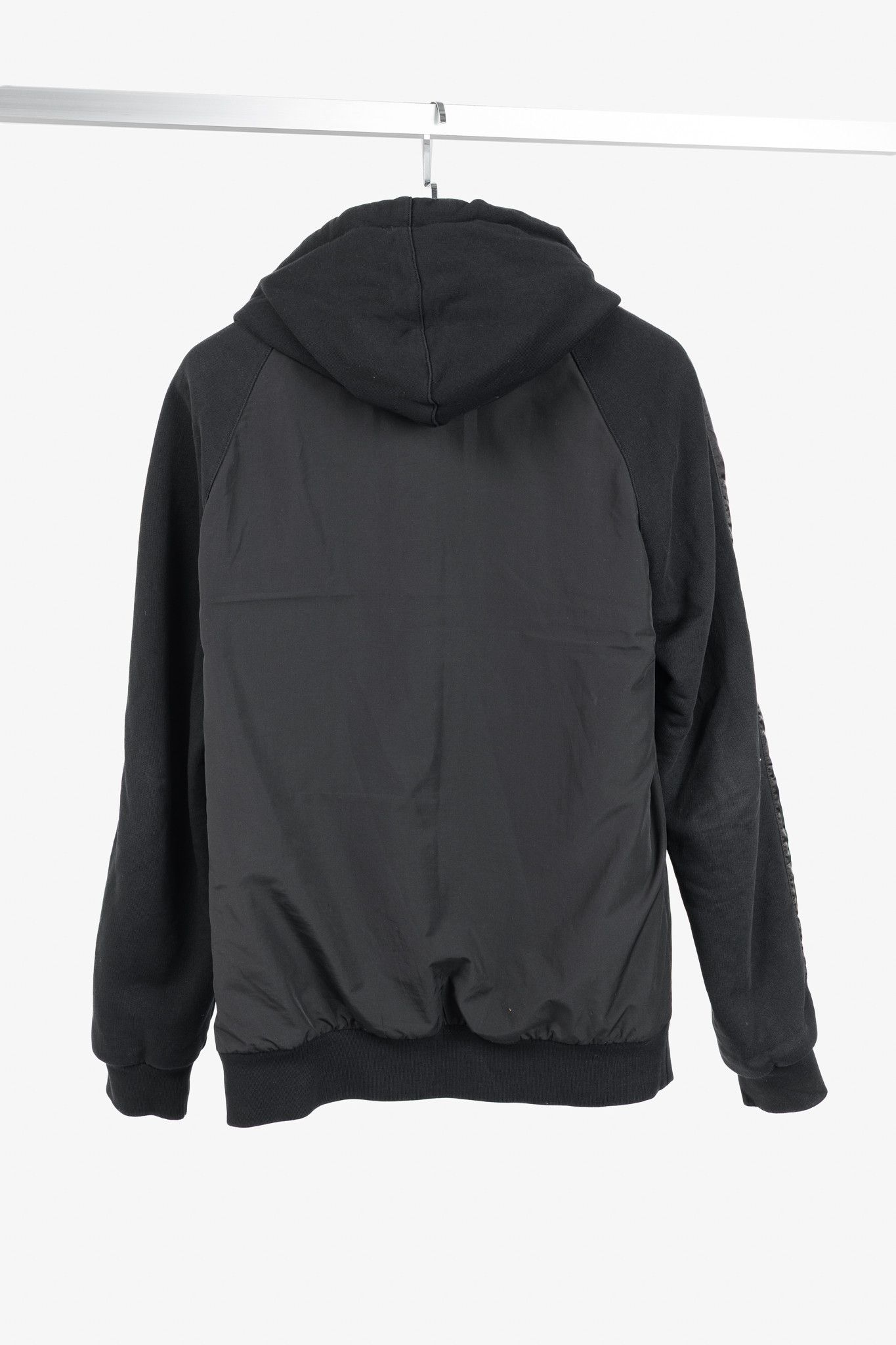 Dolce & Gabbana D&G Dolce & Gabbana Black Cotton Logo-Embroidered Zip Hoodie Size US M / EU 48-50 / 2 - 2 Thumbnail