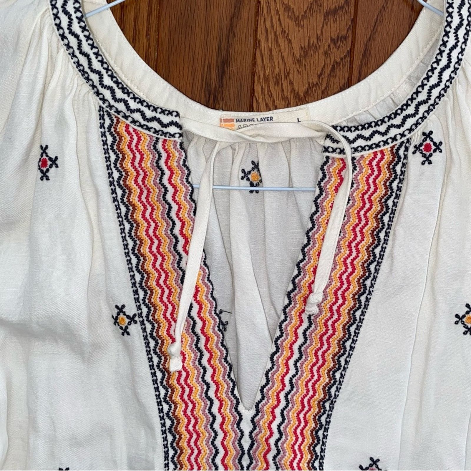 Marine Layer Marine Layer $158 Peyton Mini Dress Womens LG EUC Size L / US 10 / IT 46 - 6 Thumbnail