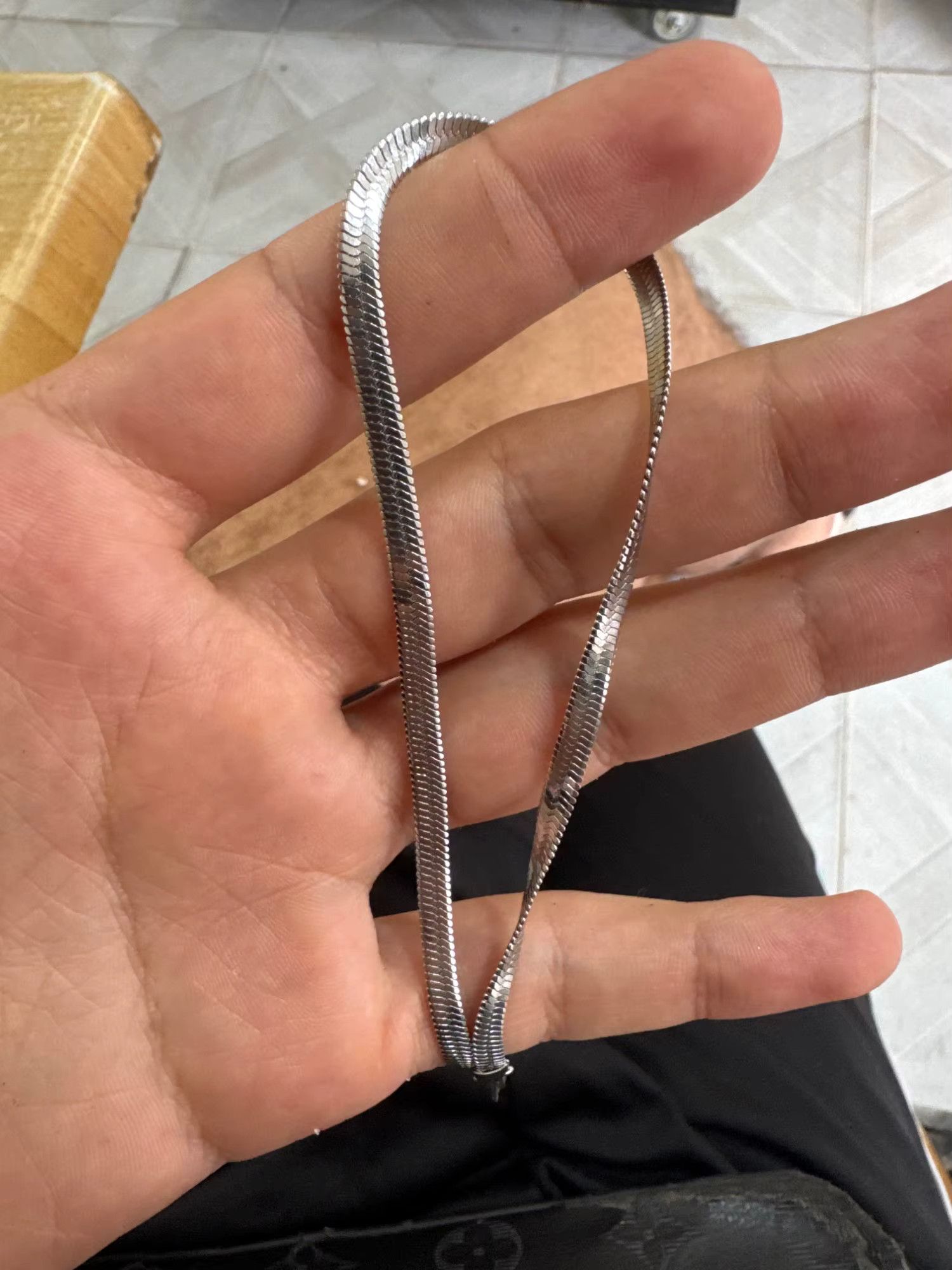 Jewelry Hip Hop Snake Chain Necklace Size ONE SIZE - 1 Thumbnail
