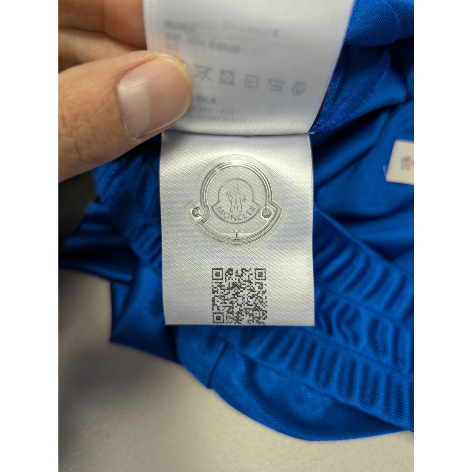 Moncler × Palm Angels o1rshd1 Q:2 / Shiny Track Pants in Blue Size US 34 / EU 50 - 21 Thumbnail