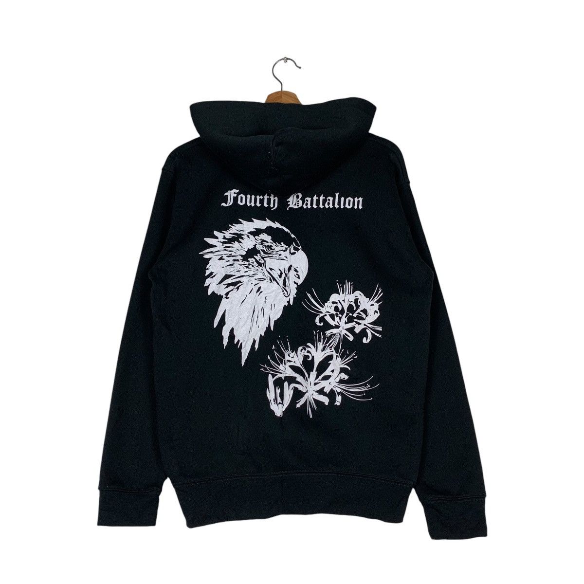 Japanese Brand Fourty Battalion The Eagle Graphics Hoodies #1389-C63 Size US M / EU 48-50 / 2 - 1 Thumbnail