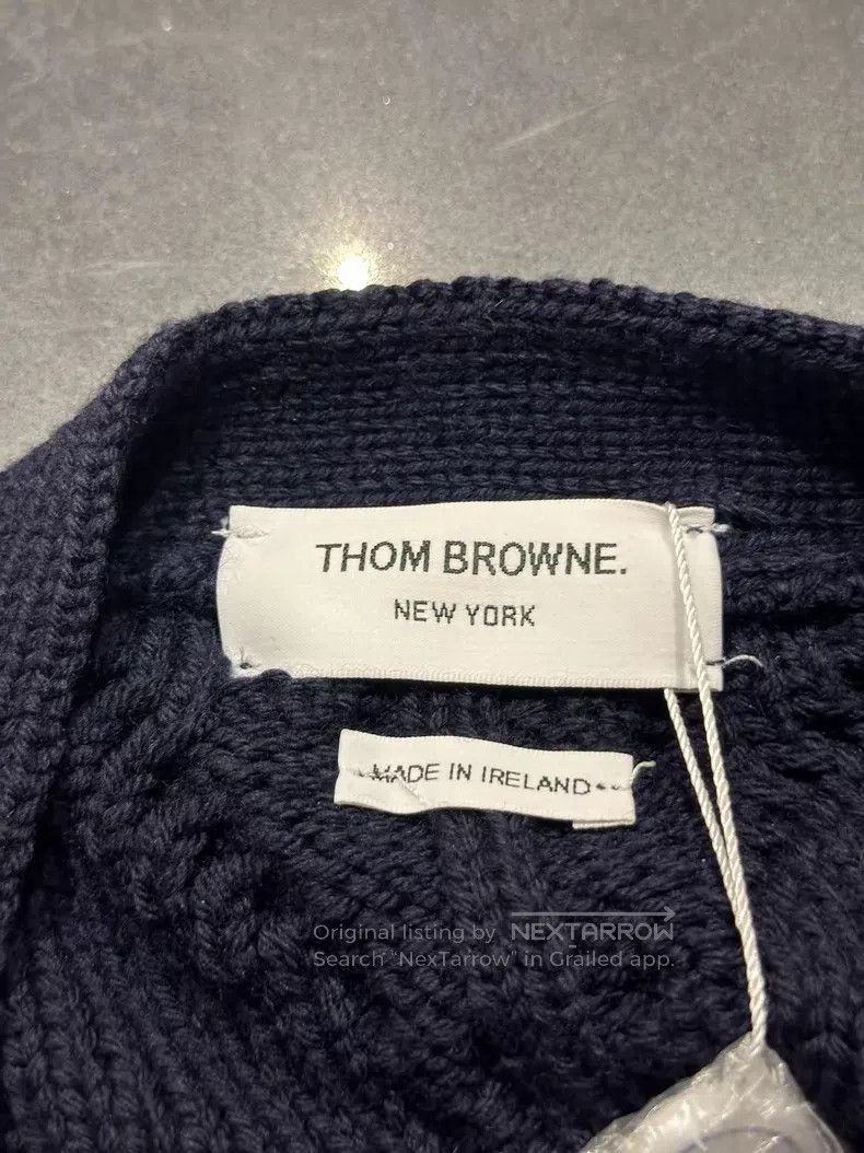 Thom Browne Thom Browne Blue Wool Cardigan Size US S / EU 44-46 / 1 - 4 Thumbnail