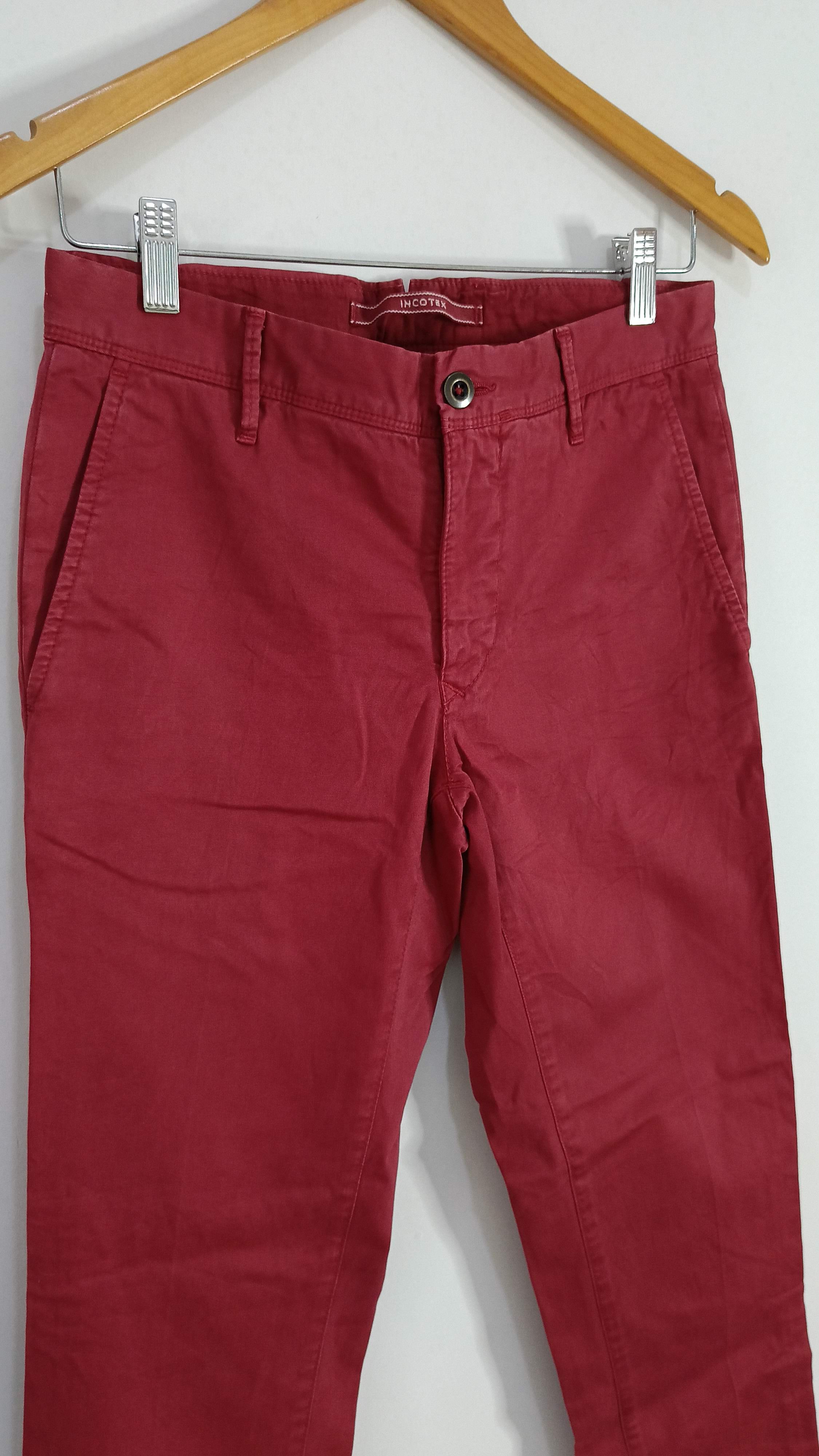 Incotex Incotex Slacks chino red slim fit Romania pants 30x28.5 Size US 30 / EU 46 - 2 Thumbnail