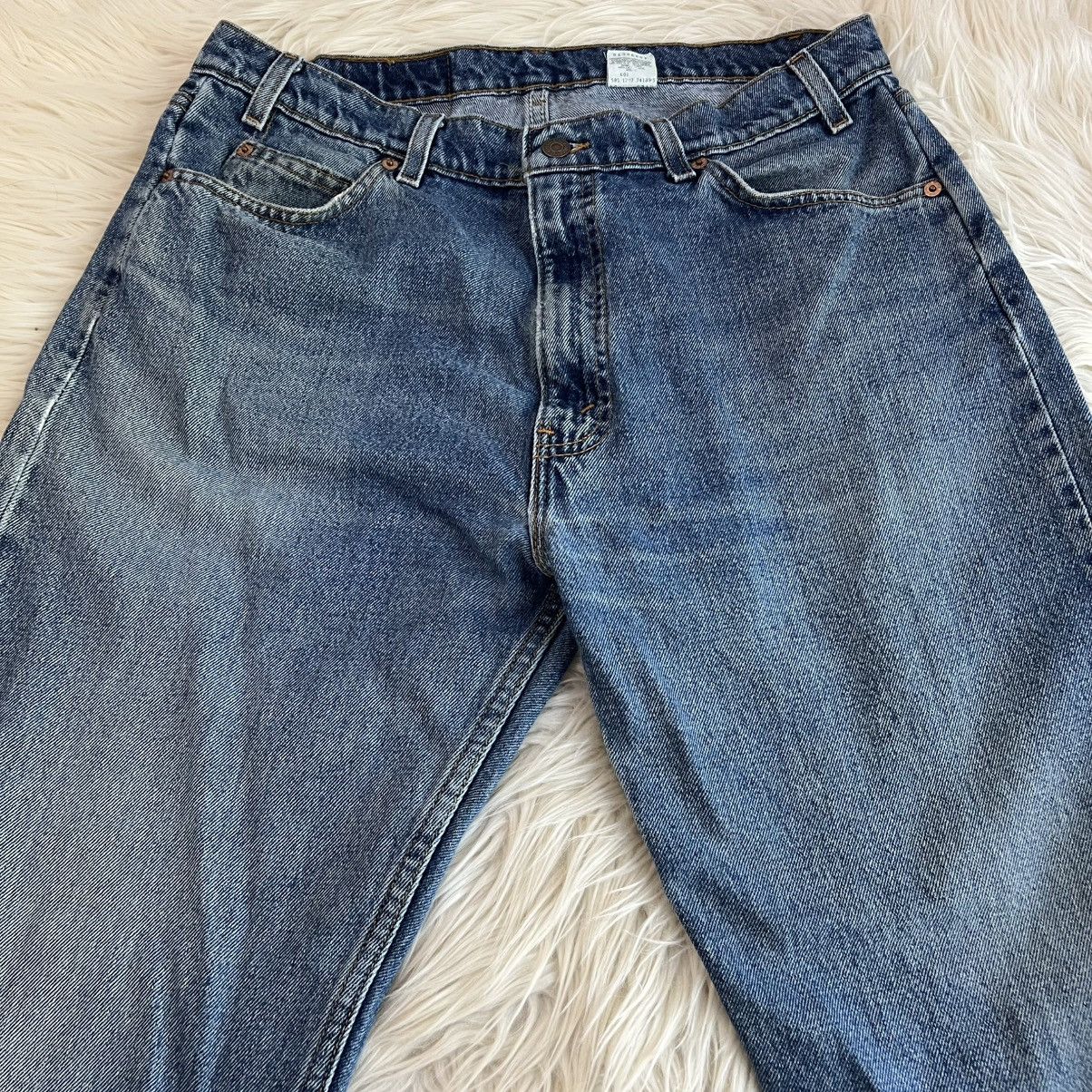 Levi's Vintage 90s Levi's Jeans 505 Orange Tab USA Distressed 34x30 Size US 34 / EU 50 - 8 Thumbnail