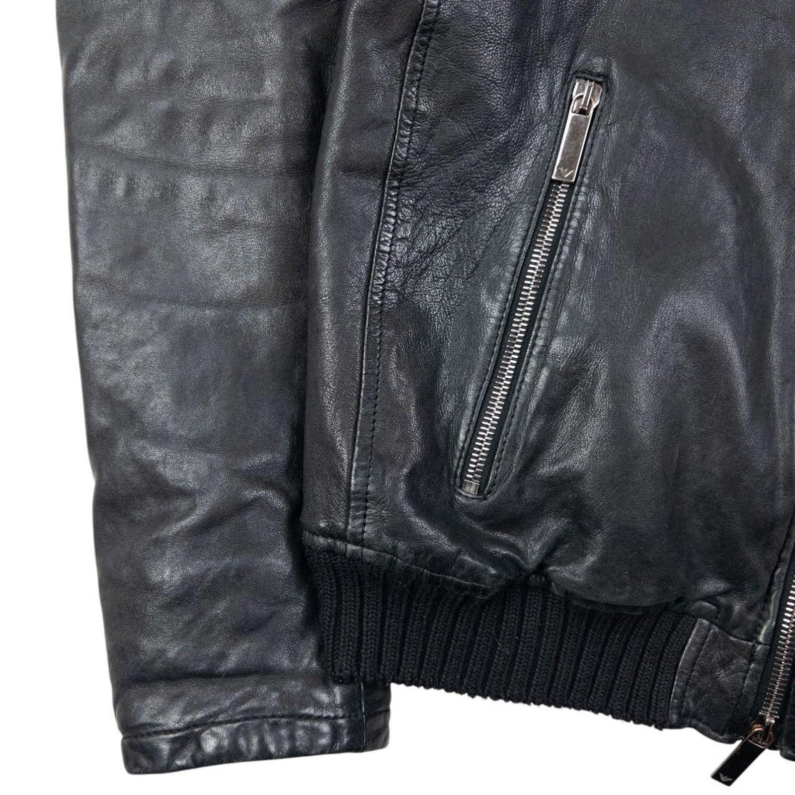 Emporio Armani Vintage Emporio Armani Leather Jacket Size S Size US S / EU 44-46 / 1 - 6 Thumbnail
