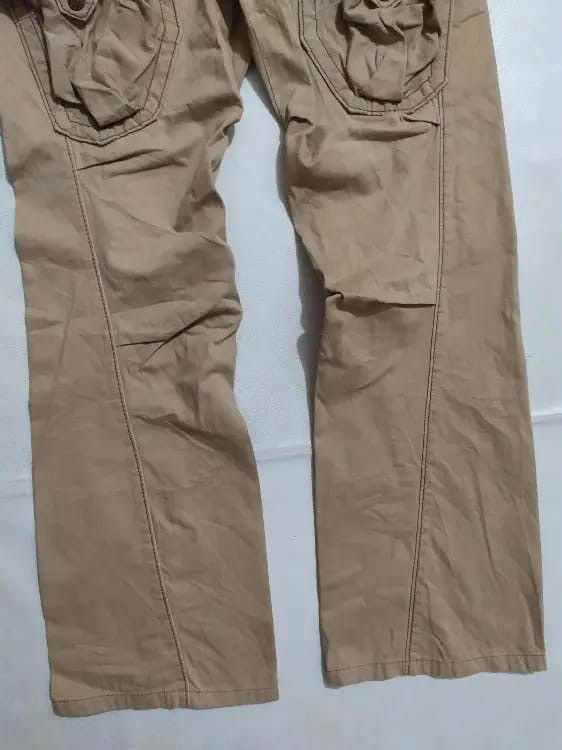 Edwin × Japanese Brand Edwin 505 khaki Cargo pants Nice Design Pocket Tactical Size US 30 / EU 46 - 3 Thumbnail