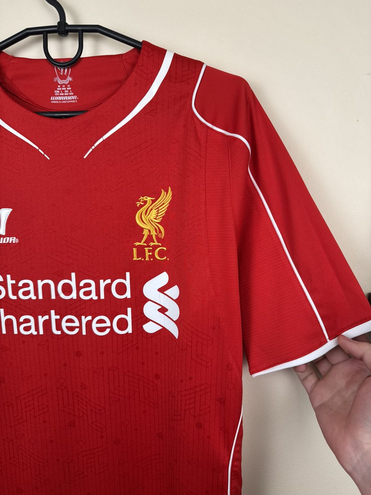Warrior Warriors L. F. C. Liverpool Jersey 2014-2015 Soccer Red M Size US M / EU 48-50 / 2 - 12 Thumbnail