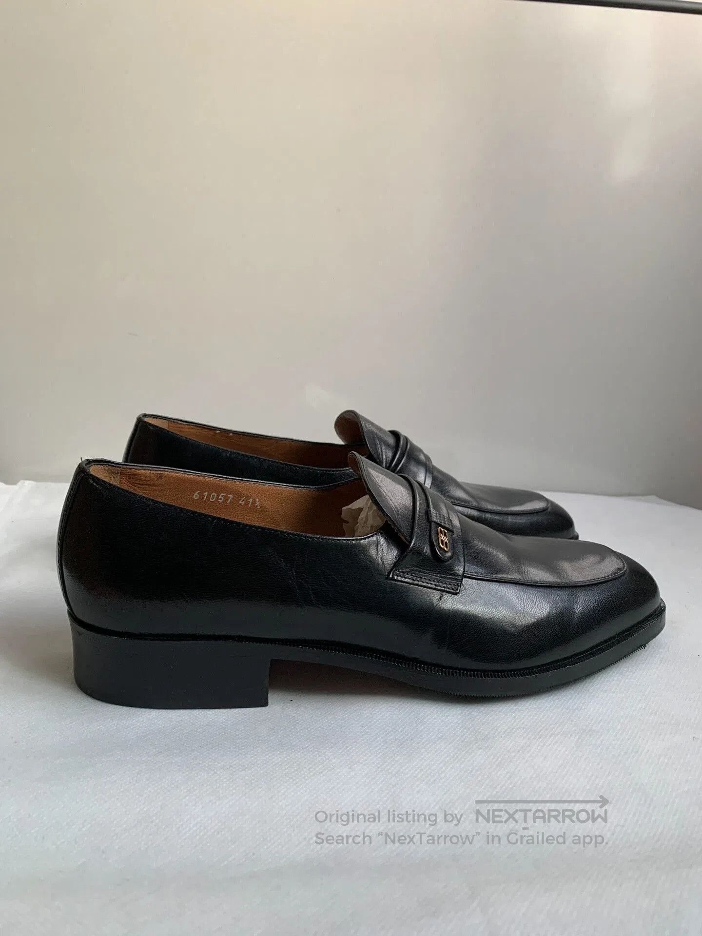 Balenciaga Balenciaga Men's Black Classic Leather Shoes. Size US 8 / EU 41 - 3 Thumbnail