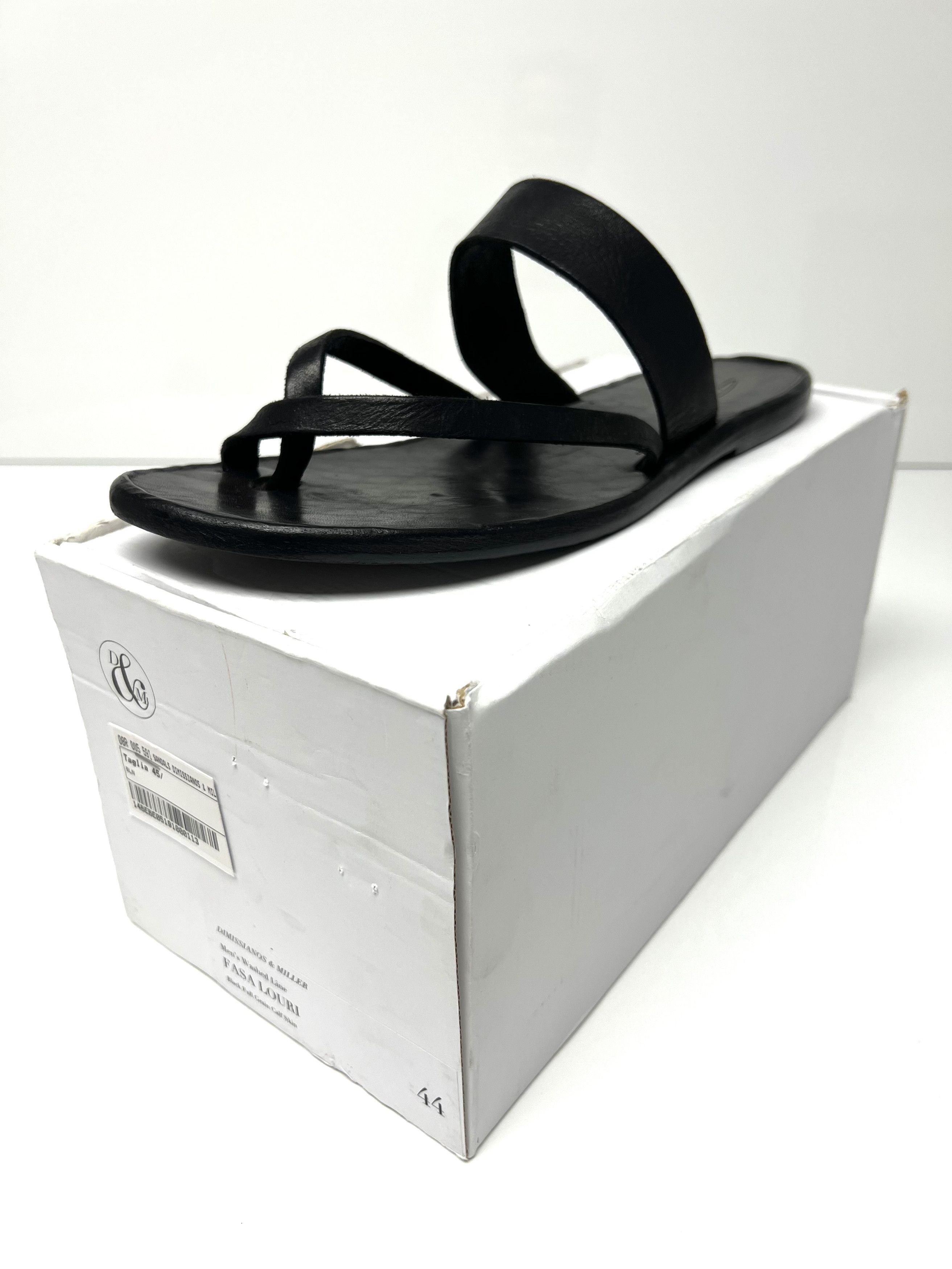 Dimissianos & Miller DIMISSIANOS & MILLER MENS LEATHER SLIDE / SLIP ON SANDALS Size US 12 / EU 45 - 21 Thumbnail