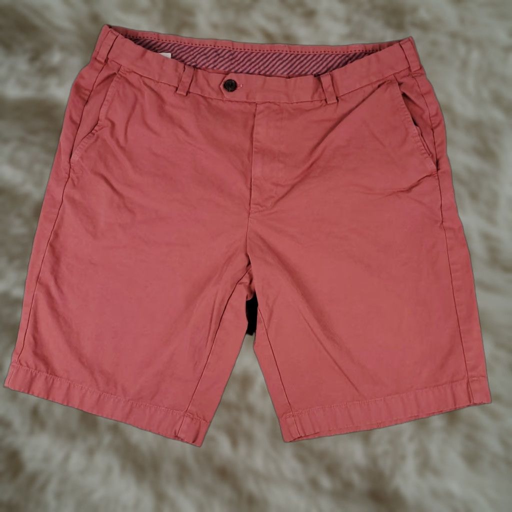 Brooks Brothers VINTAGE? No, Brooks Brothers Shorts Men 38 Red Flat Front Chino Slash Pockets Cotton Men's Swim Casual Business - Regular 38 Red Mens Size US 38 / EU 54 - 1 Thumbnail