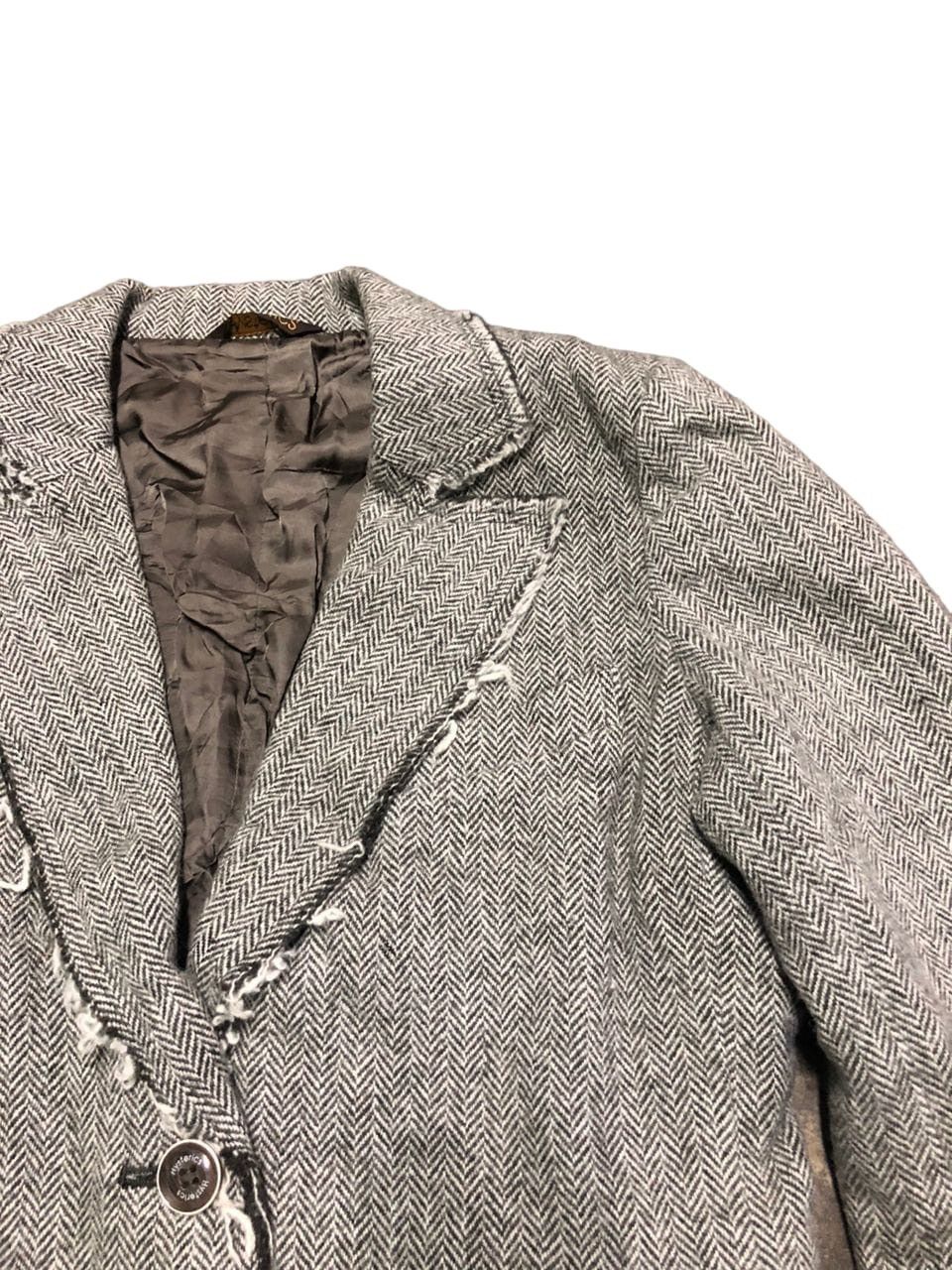 Hysteric Glamour Hysterics Glamour Tweed Wool Blazer Jacket distressed Style Size S / US 4 / IT 40 - 5 Thumbnail