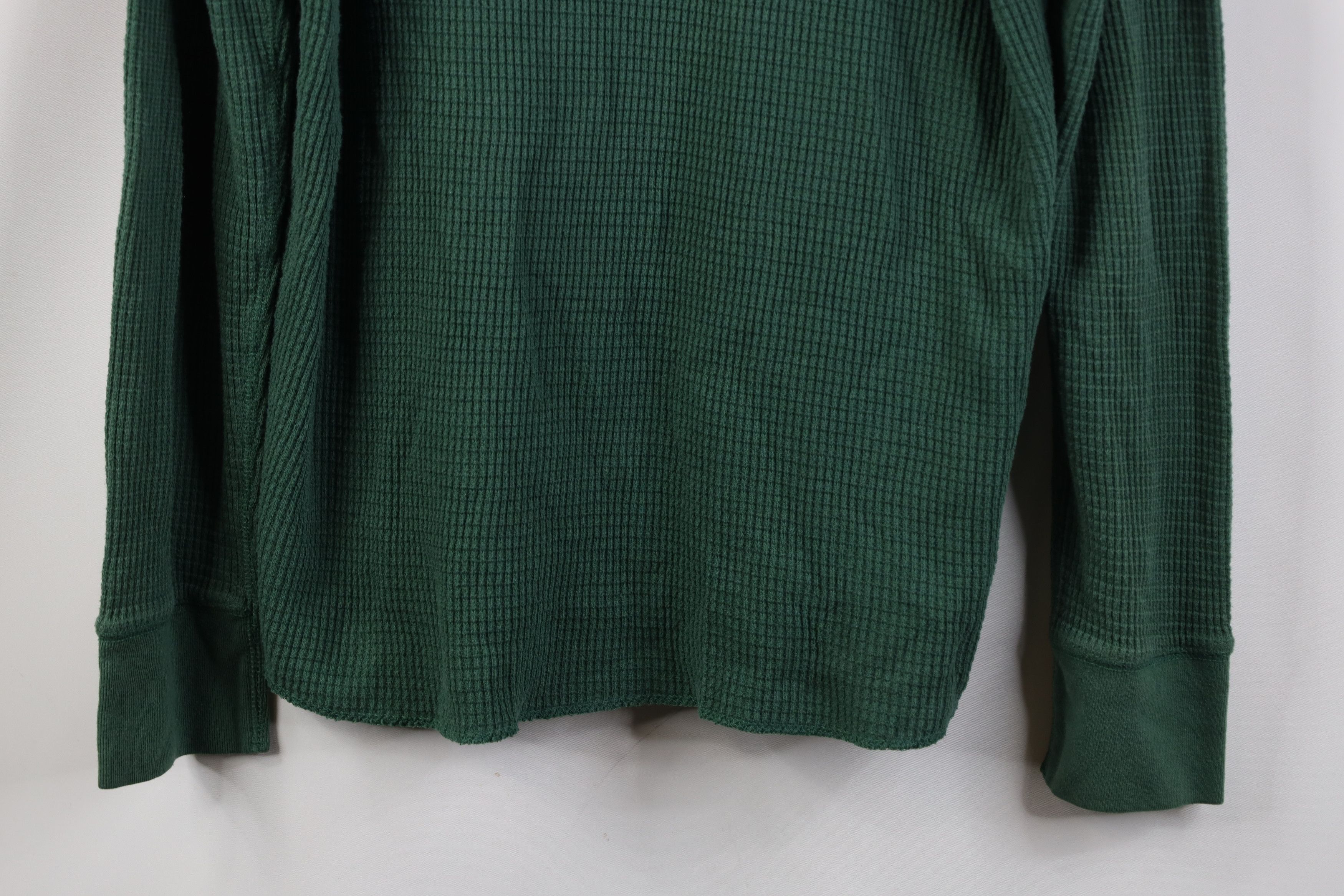 Gap Vintage Y2K Gap Waffle Knit Long Sleeve T-Shirt Green Size US L / EU 52-54 / 3 - 3 Thumbnail