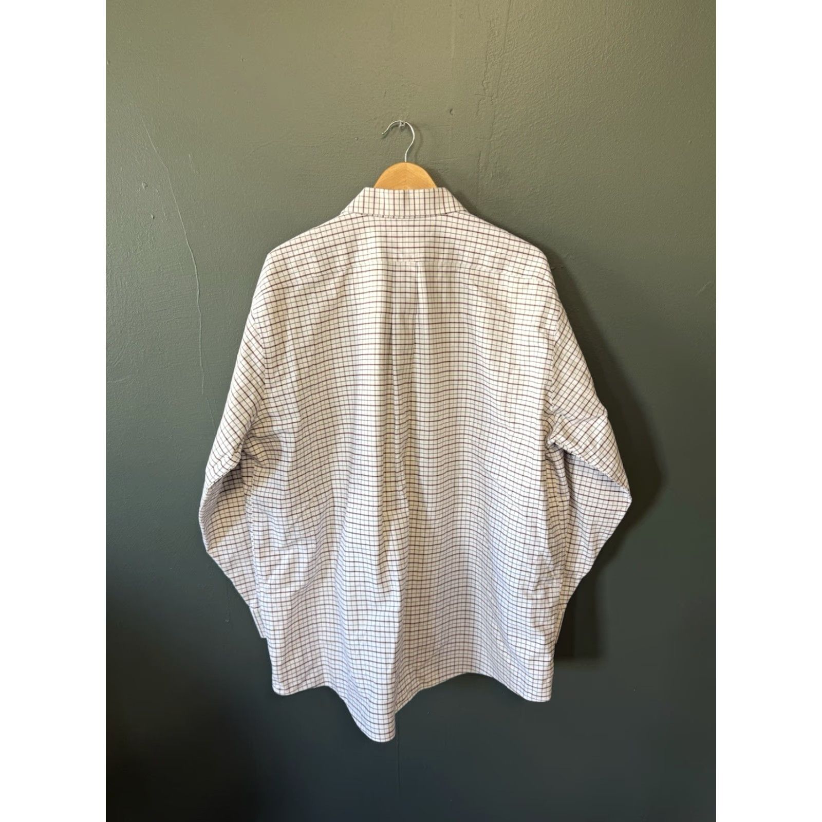 Vintage VINTAGE LL Bean Mens White Checkered Long Sleeve Wrinkle Free Button Up Shirt 18-34-34 White Men Button-Up Shirt Mens 34 White Checkered Long Sleeve Size US S / EU 44-46 / 1 - 2 Thumbnail