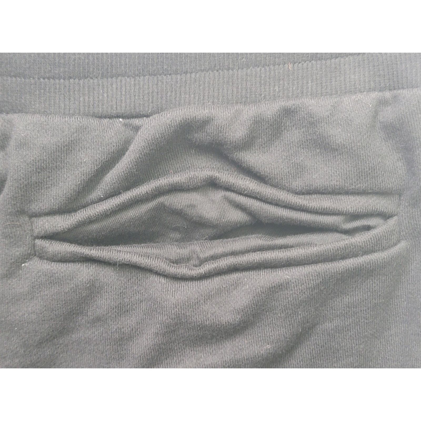 The Unbranded Brand Women Black Medium Fleece Shorts I Just Can't Stop Finessin Size 28" / US 6 / IT 42 - 10 Thumbnail