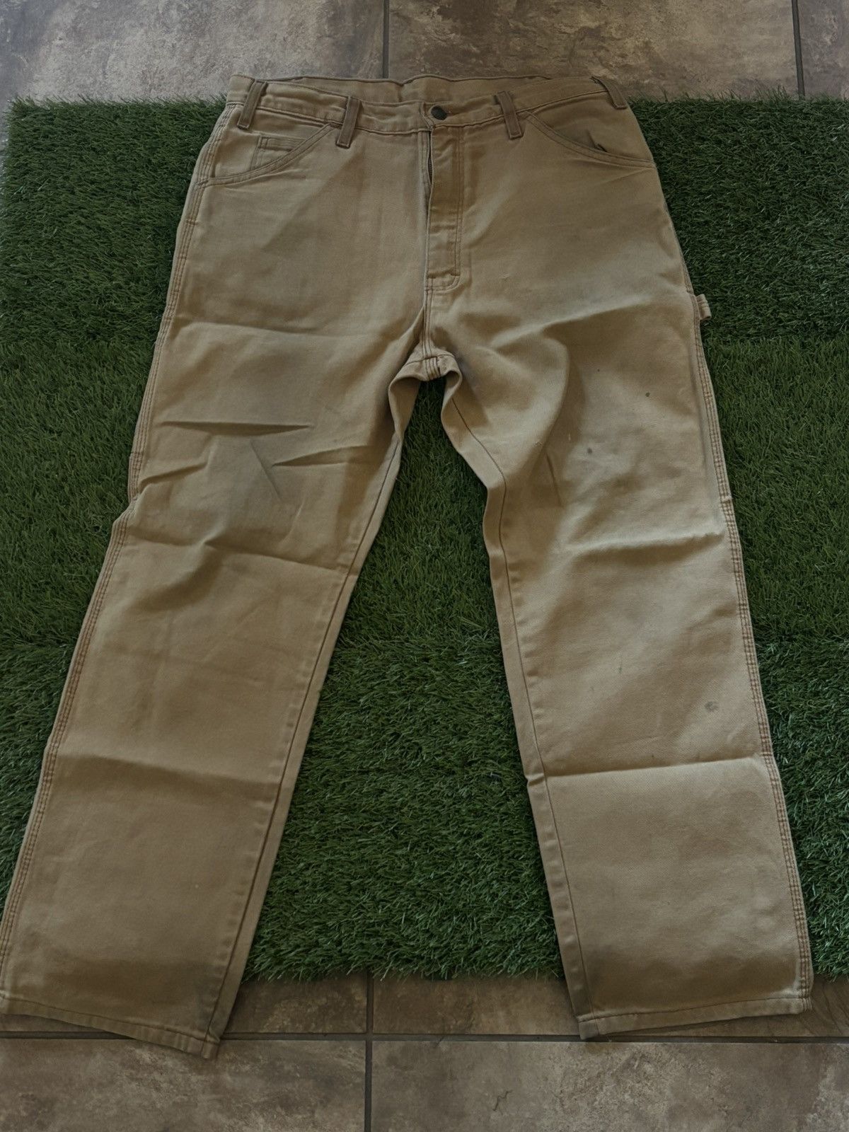 Dickies Vintage dickies khaki/ light brown pants Size US 34 / EU 50 - 1 Thumbnail