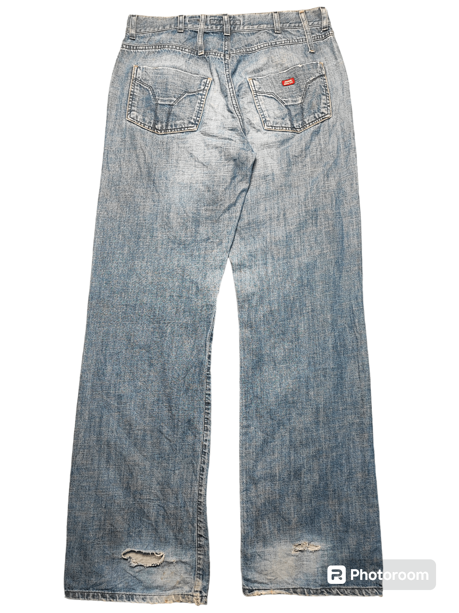 Jean Miss Sixty Bootcut Vintage Washed Flared Jeans Y2K Size 31" - 2 Thumbnail