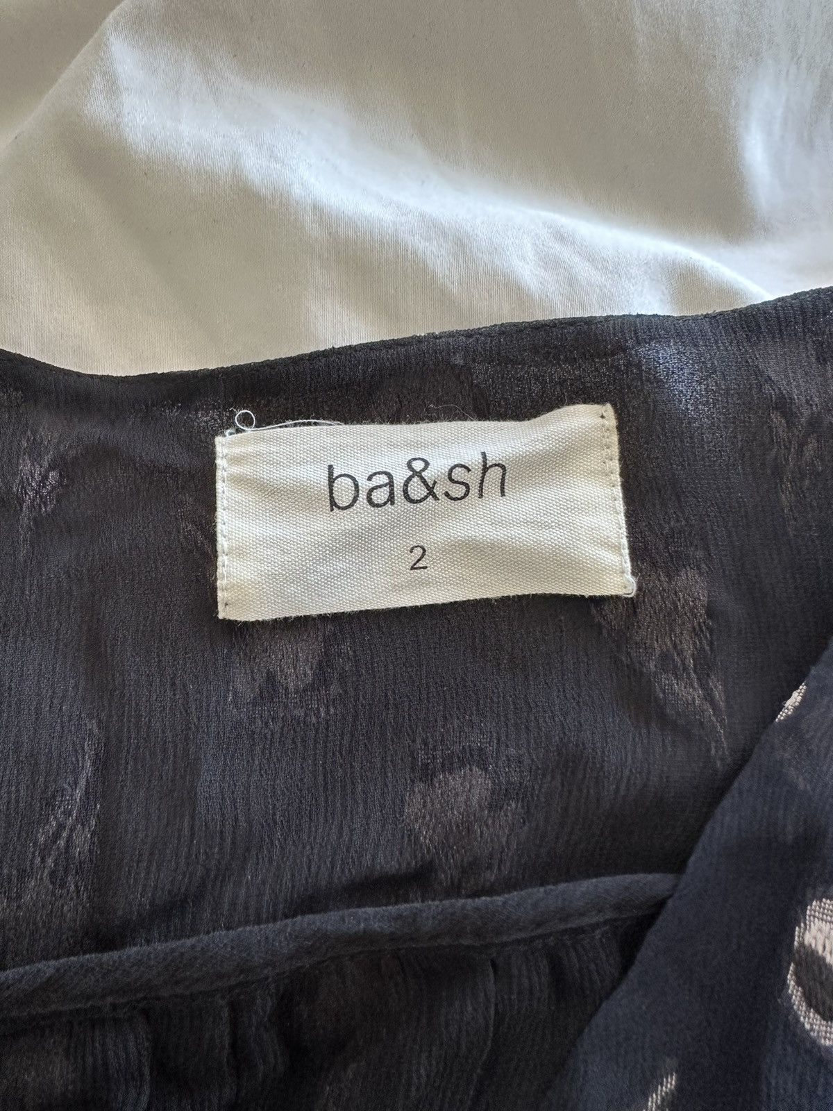 ba&sh ba&sh memory noir lady wrap dress with sash belt Size L / US 10 / IT 46 - 6 Thumbnail
