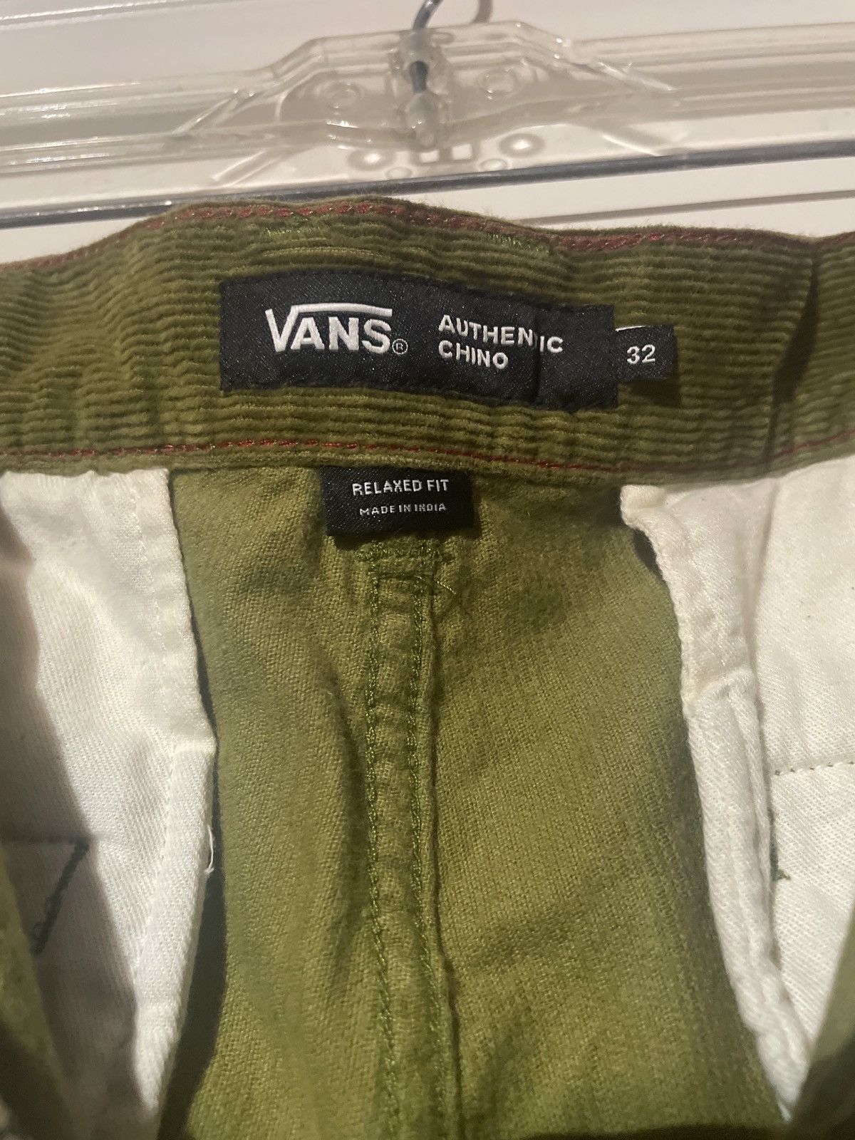 Vans Green corduroy Vans Authentic Chino Size US 32 / EU 48 - 4 Thumbnail