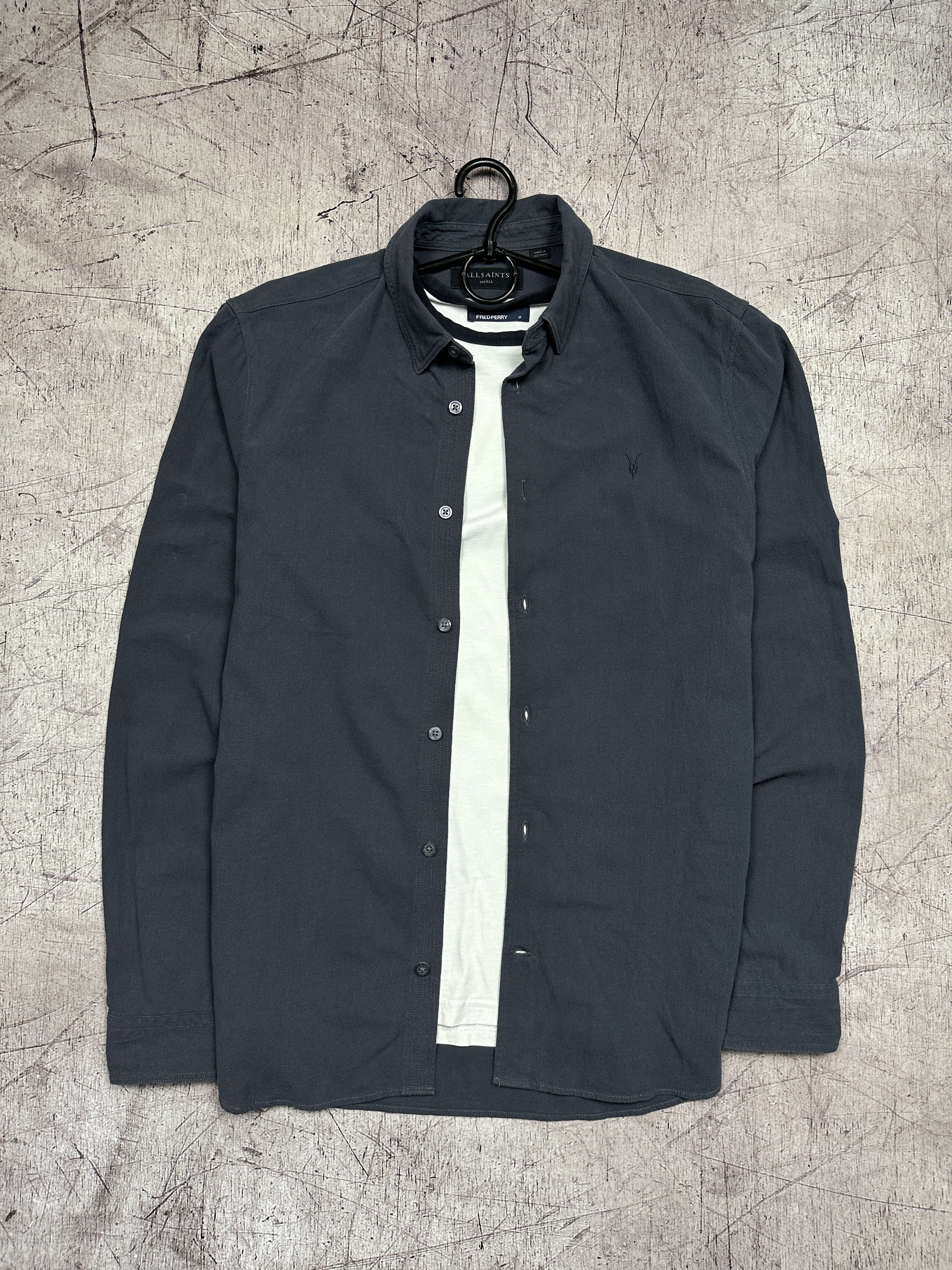 Allsaints Allsaints Mens Lovell Long Sleeve Shirt Size US S / EU 44-46 / 1 - 1 Thumbnail