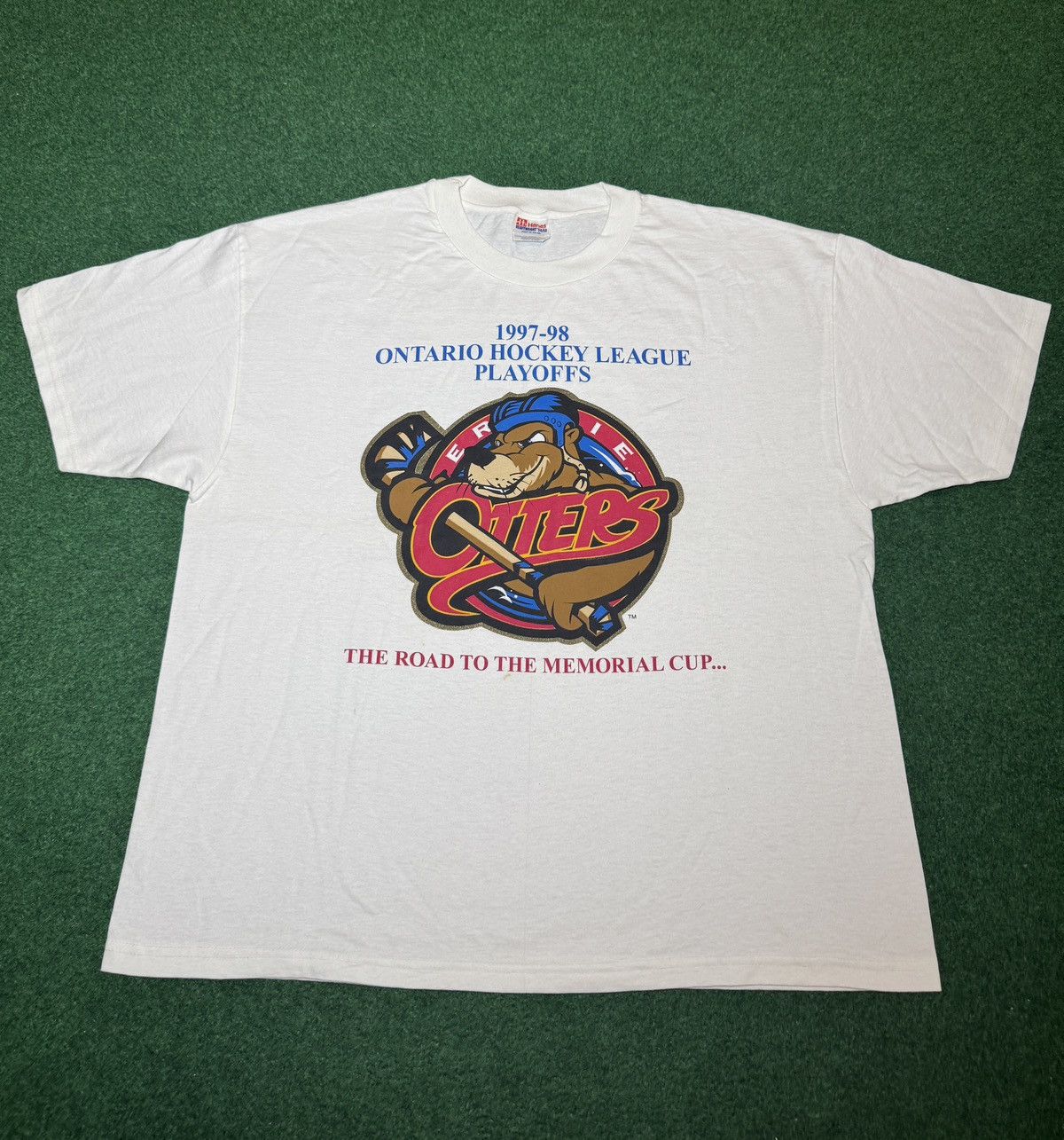 Vintage Erie Otters Ontario Hockey League Vintage 90s XL T Shirt Size US XL / EU 56 / 4 - 1 Thumbnail