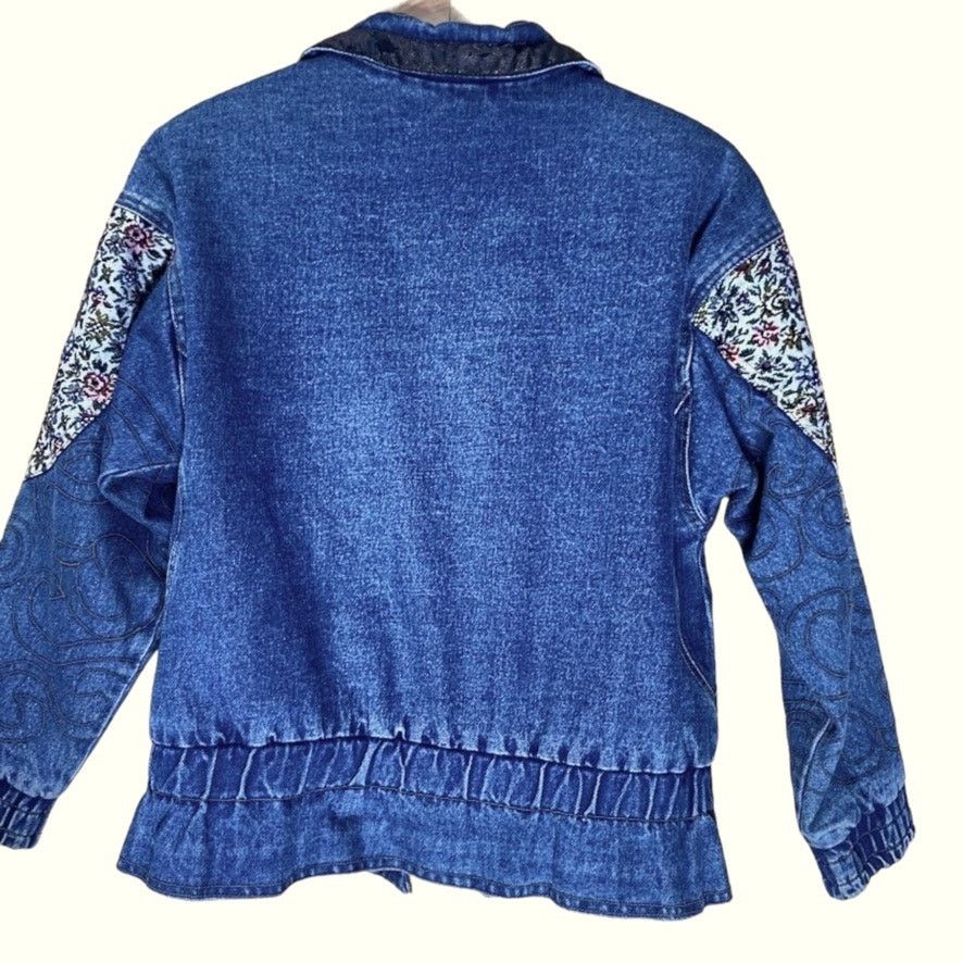 Faded Glory Faded Glory Denim Tapestry Jacket Vintage 80s Large Cotton Size L / US 10 / IT 46 - 2 Thumbnail