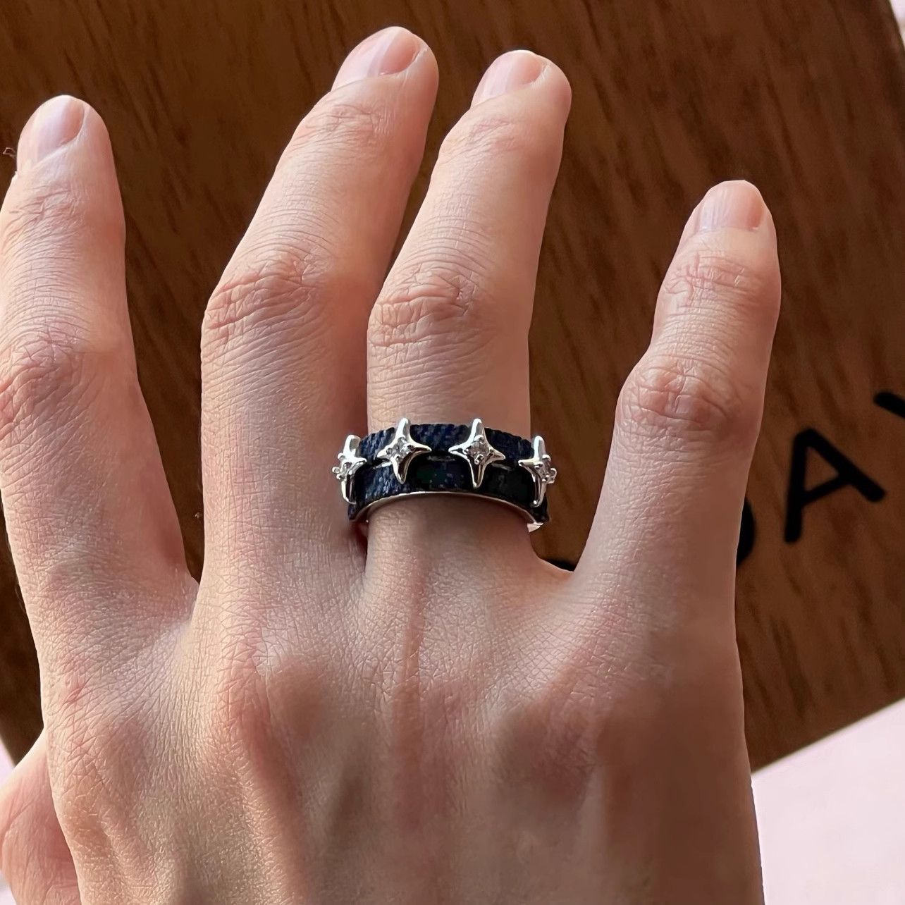Jewelry Star Vibe Jewelry Rings Open Size Chrome Ring (Size 7-13) Size ONE SIZE - 3 Thumbnail