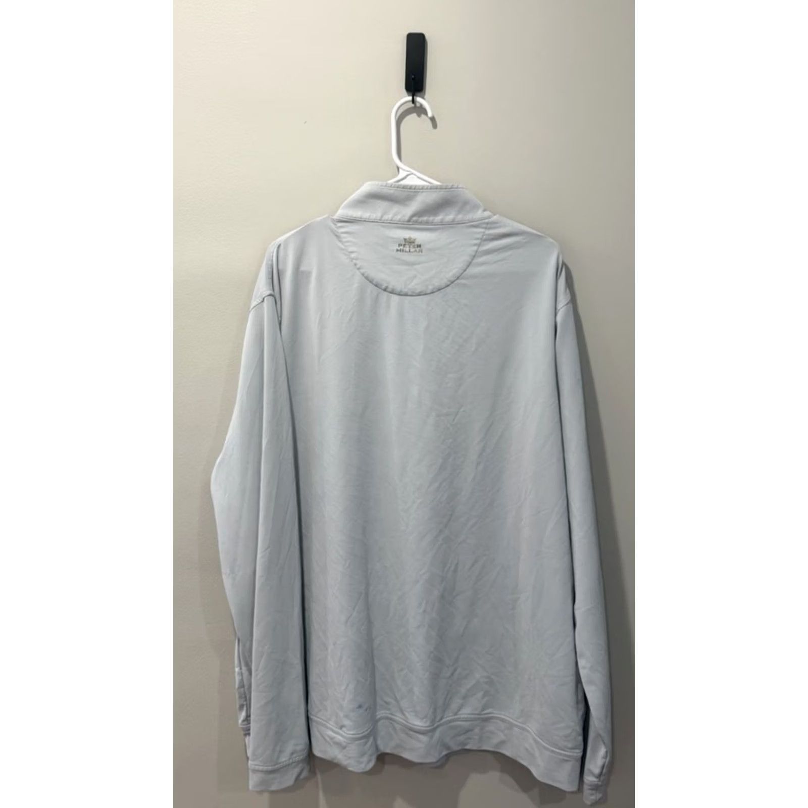 Peter Millar Peter Millar Summer Comfort Men's 2XL Gray 1/4 Zip Pullover Sweater Shirt Sleeve Long Sleeve Polyester Pullover" Size US XXL / EU 58 / 5 - 2 Thumbnail