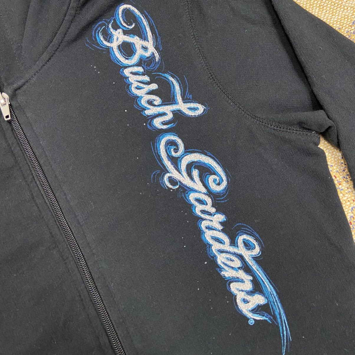 Vintage Vintage Y2K Busch Gardens White Tiger Zip Up Hoodie Size M / US 6-8 / IT 42-44 - 5 Thumbnail