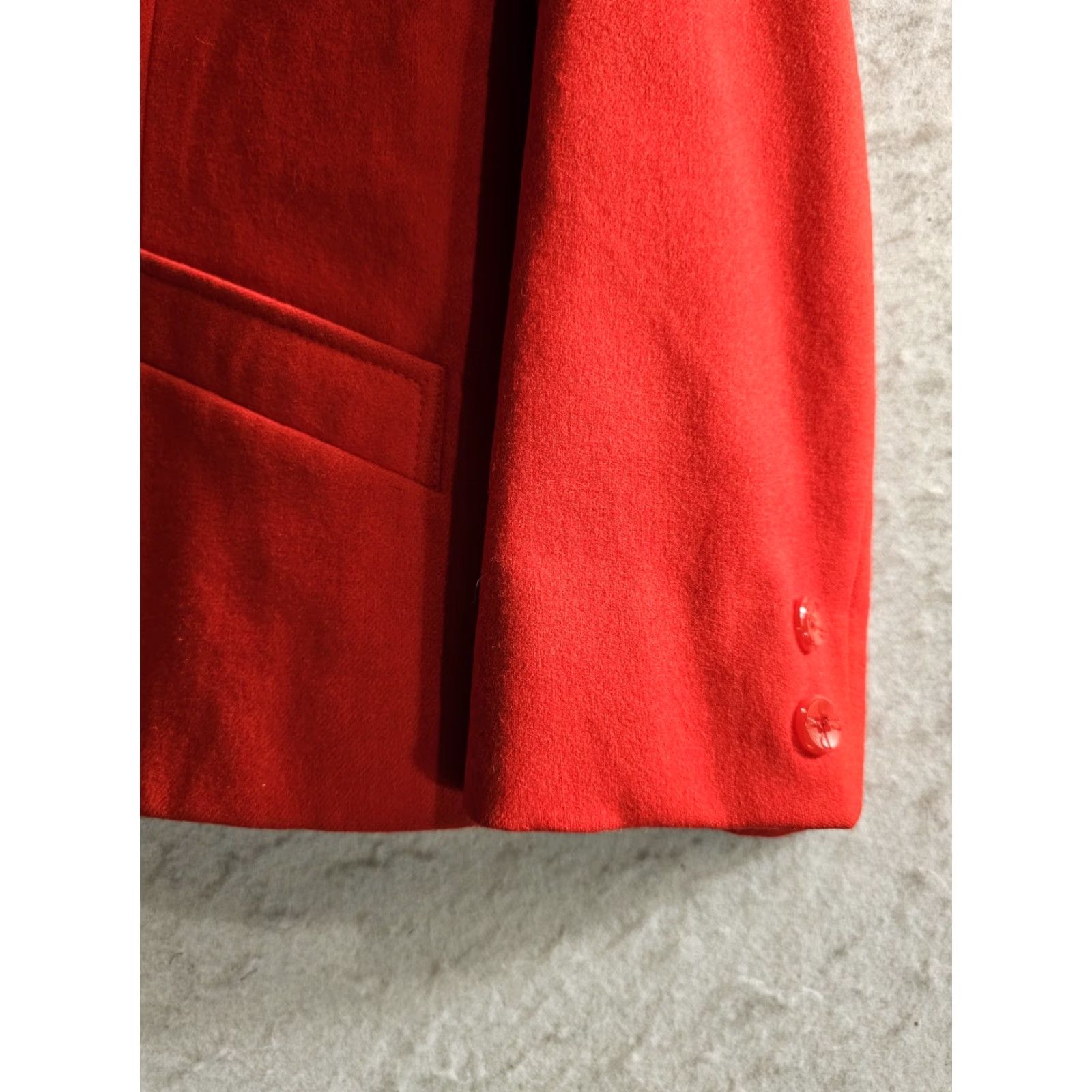 Pendleton VINTAGE Pendleton Blazer Red 100% Wool Womens Size 12 Regular Single-Breasted One-Button Notch Lapel Jacket Size XL / US 12-14 / IT 48-50 - 7 Thumbnail
