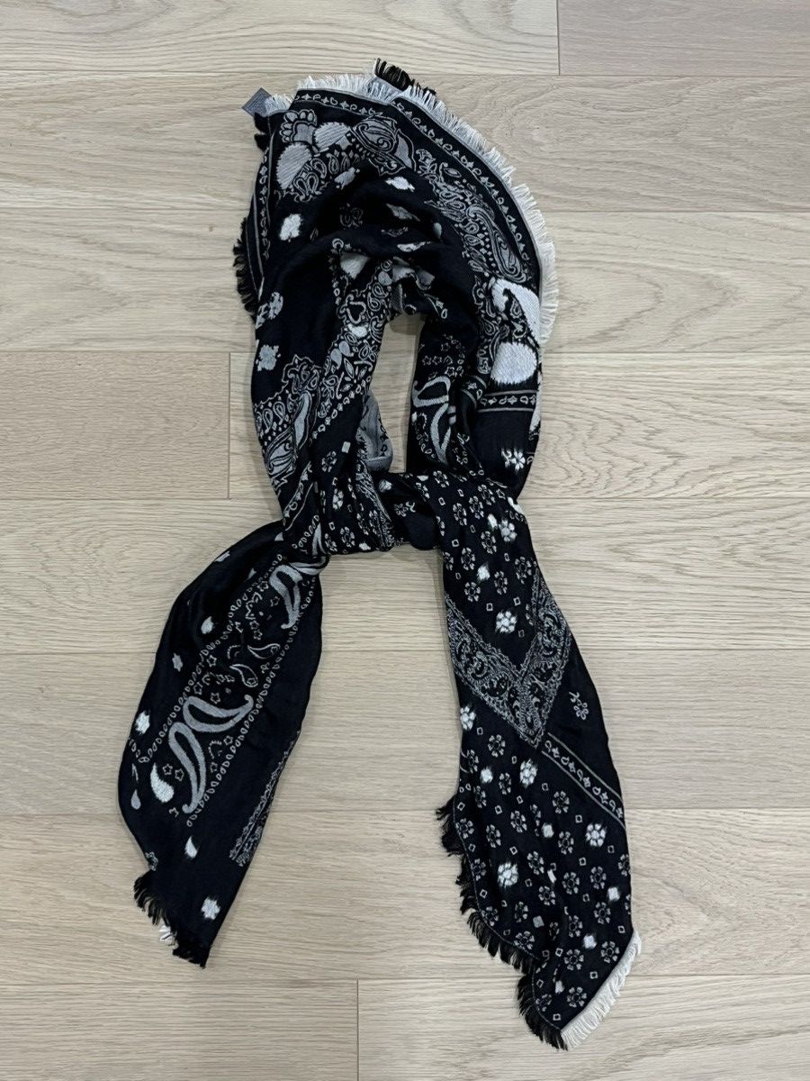 John Varvatos Double Sided Jacquard Paisley Scarf Size ONE SIZE - 5 Thumbnail