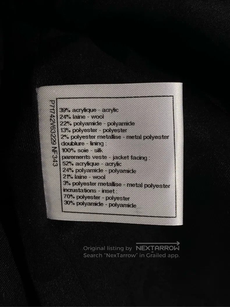 Chanel Chanel 21k silver black sequin glitter jacket Size XXS / US 00 / IT 34 - 7 Thumbnail
