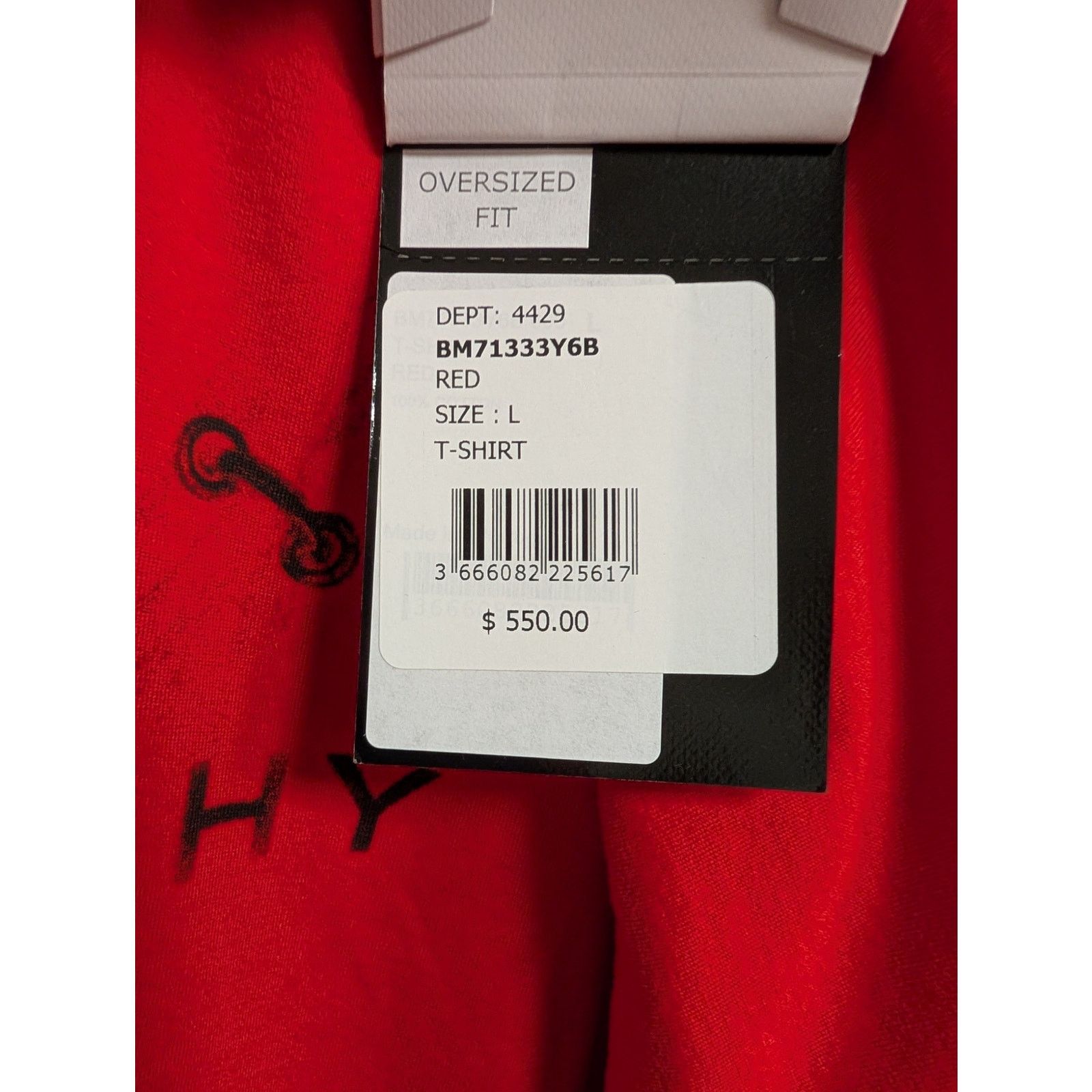 Givenchy NWT Givenchy Red Trompe-l'oeil Graphic Logo T-Shirt Size L Size US L / EU 52-54 / 3 - 9 Thumbnail