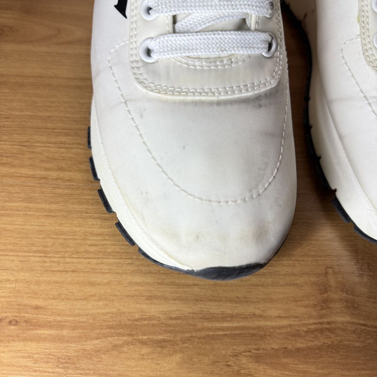 Prada Prada Matchrace Nylon Sneakers City Shoes Big Logo Print Size US 7.5 / IT 37.5 - 5 Thumbnail
