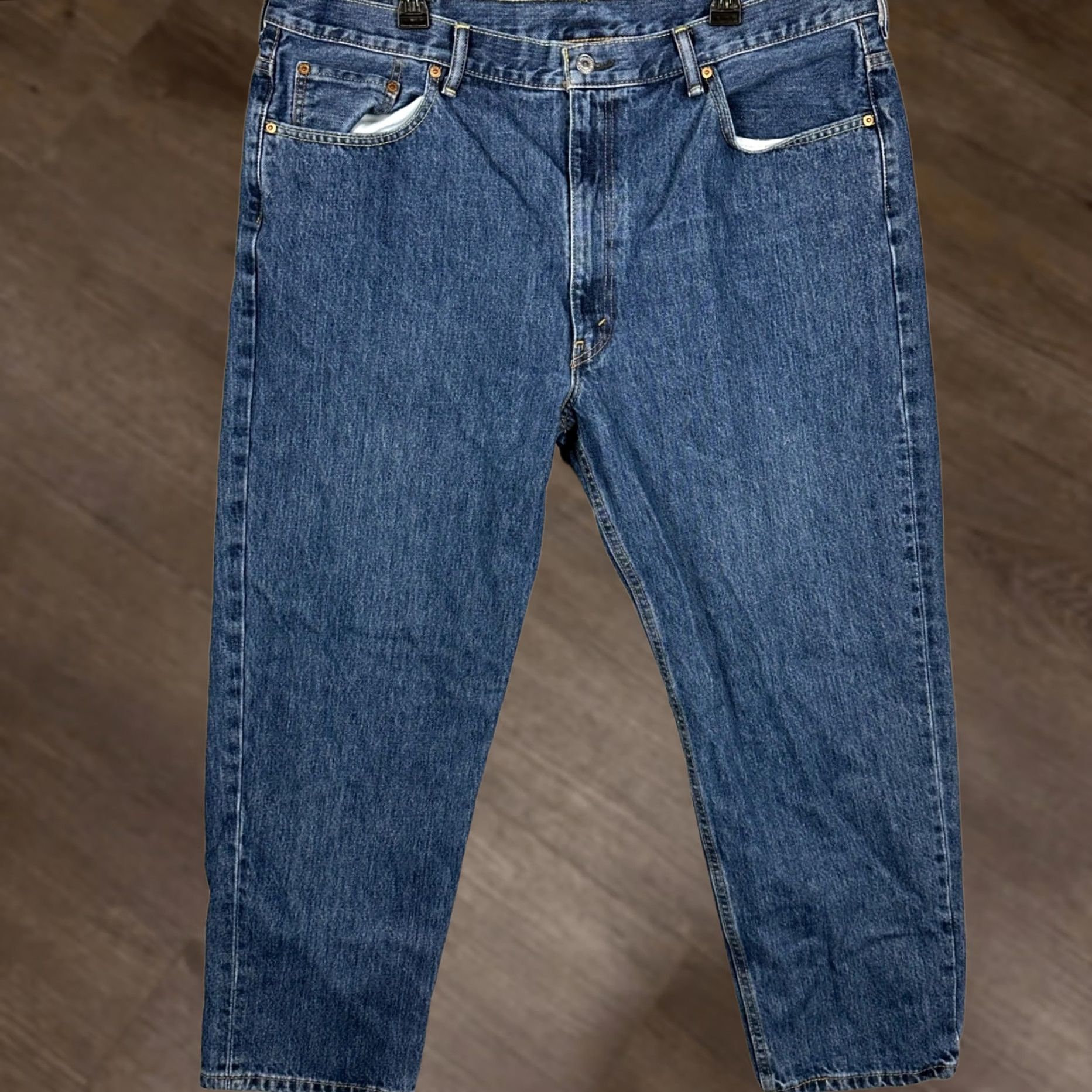 Levi's Levi 550 Jeans Mens 44X30 Blue Relaxed Fit Tapered Leg Red Tab 5 Pocket Denim Size US 44 / EU 60 - 1 Thumbnail