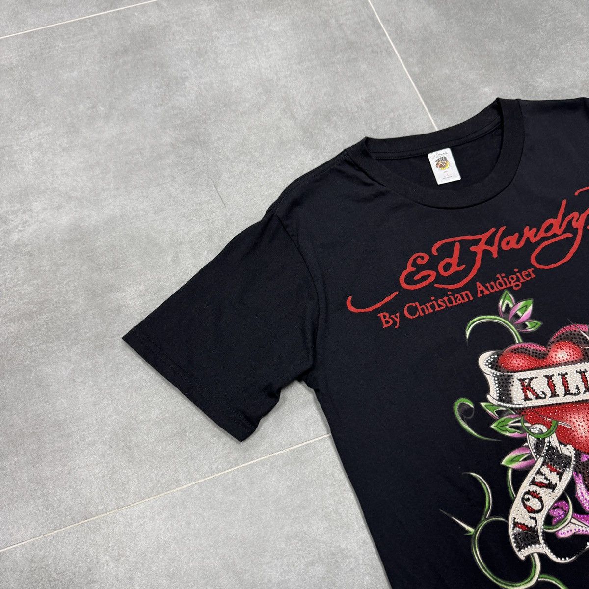 Christian Audigier × Ed Hardy Ed Hardy by Christian Audigier Women T-Shirt Size L Size L / US 10 / IT 46 - 3 Thumbnail