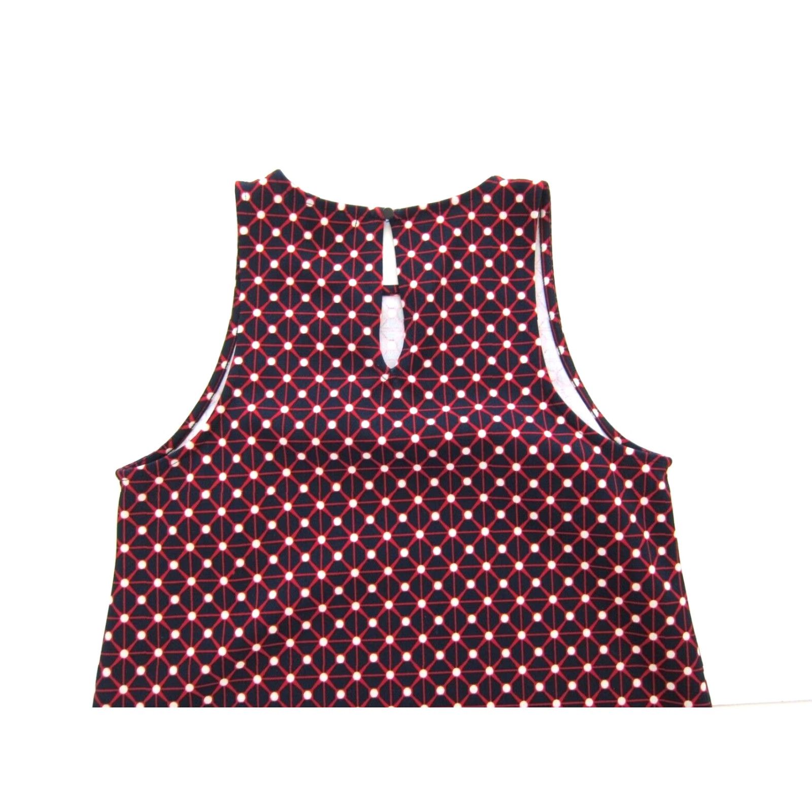 Banana Republic Banana Republic Red White Blue Geometric Stretch Sleeveless Tank Tunic Dress XS Size XS / US 0-2 / IT 36-38 - 4 Thumbnail